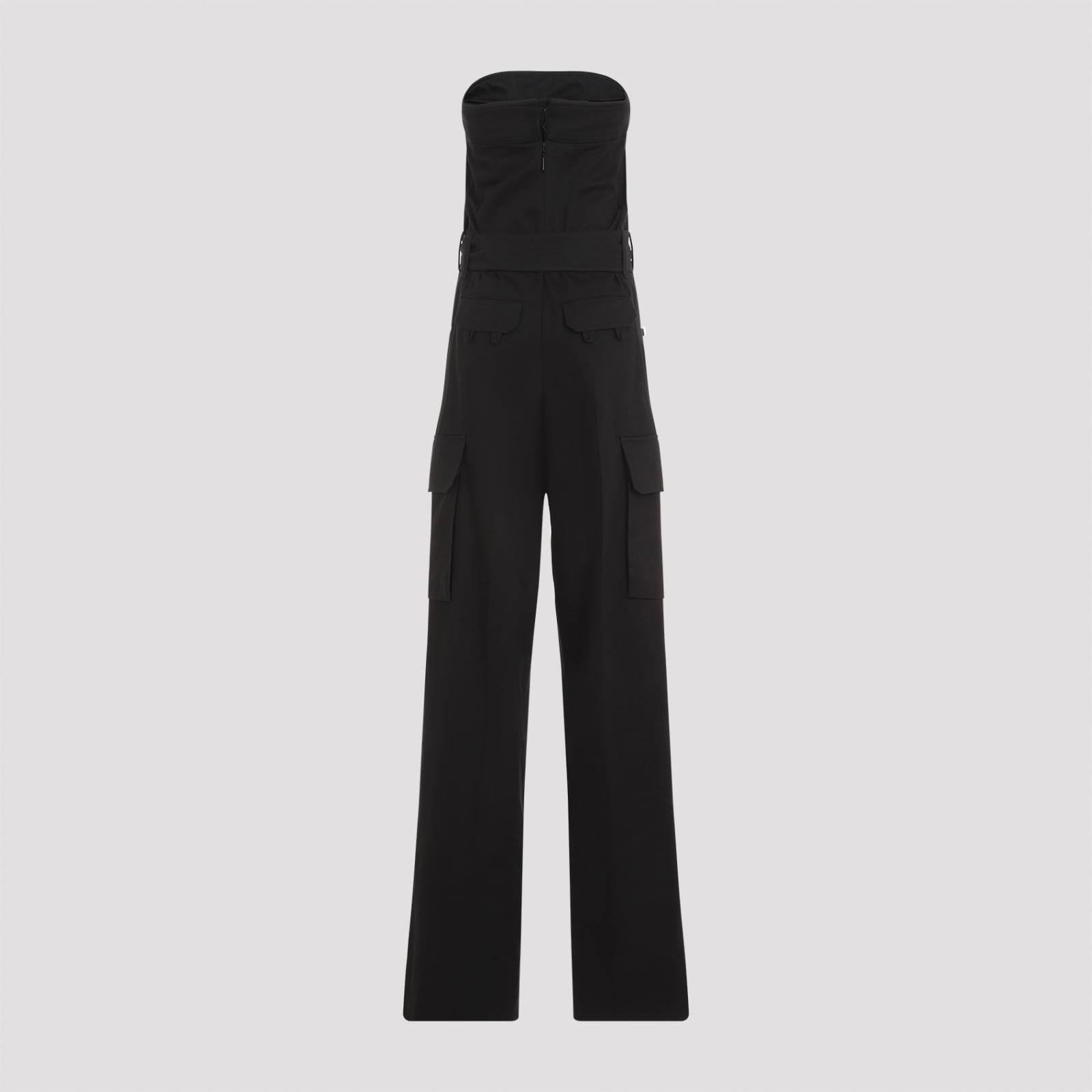 Shop Saint Laurent Jumpsuit In Noir