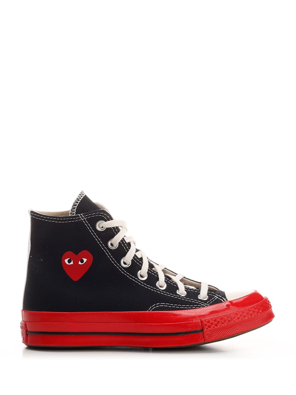 Comme Des Garçons Play Black & Red Converse Edition Chuck 70 Sneakers In Black