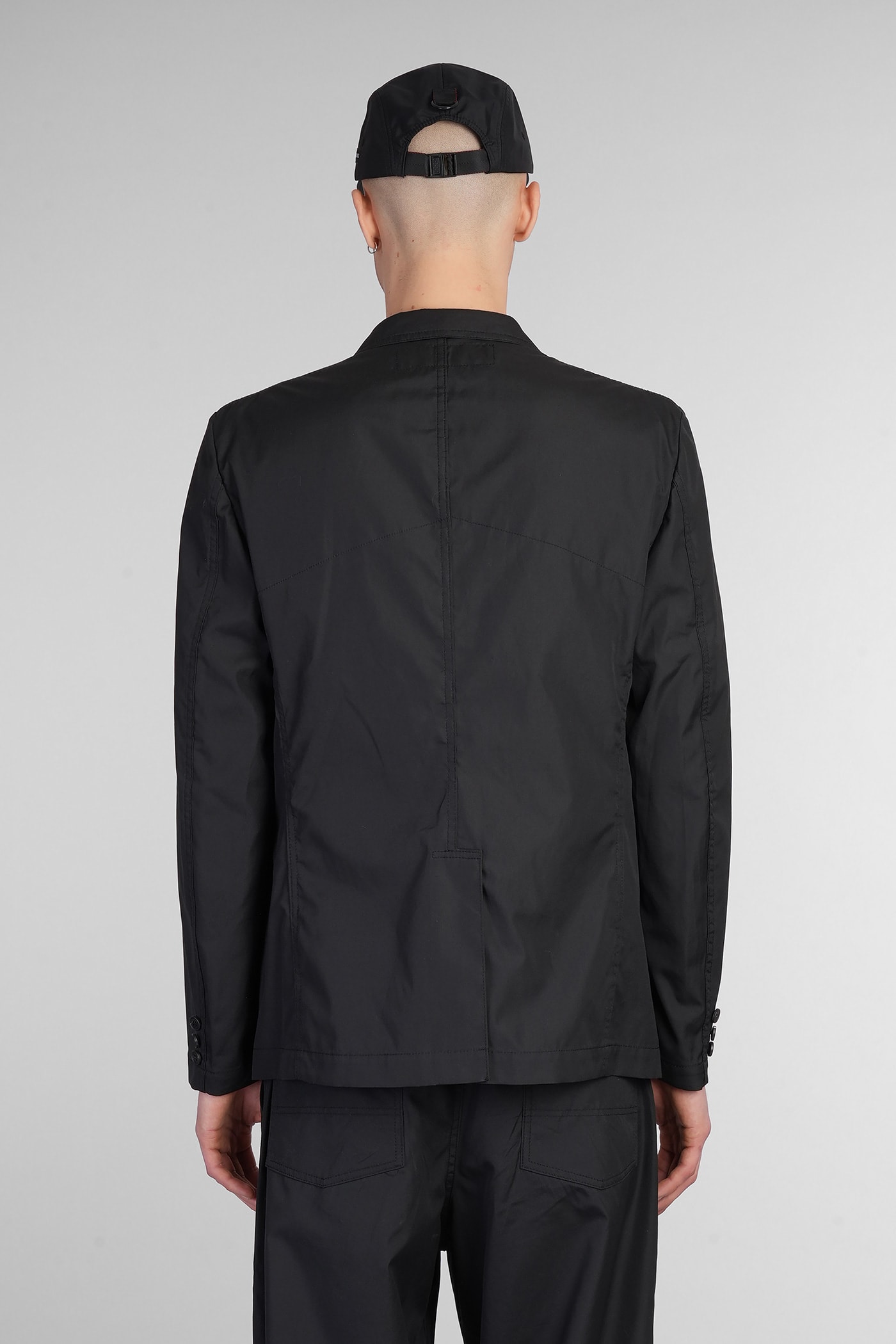 Comme Des Garçons Homme Deux Casual Jacket In Black Cotton In Black