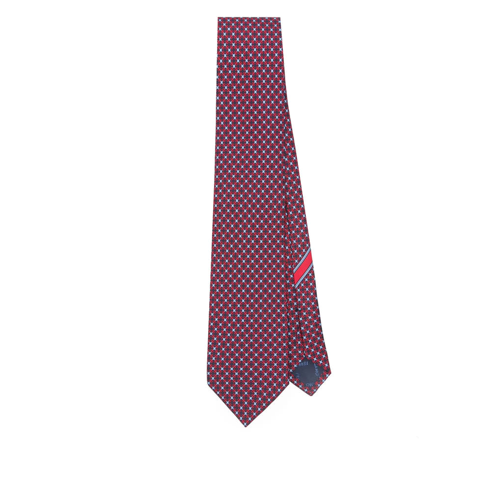 Ferragamo Tie In Red