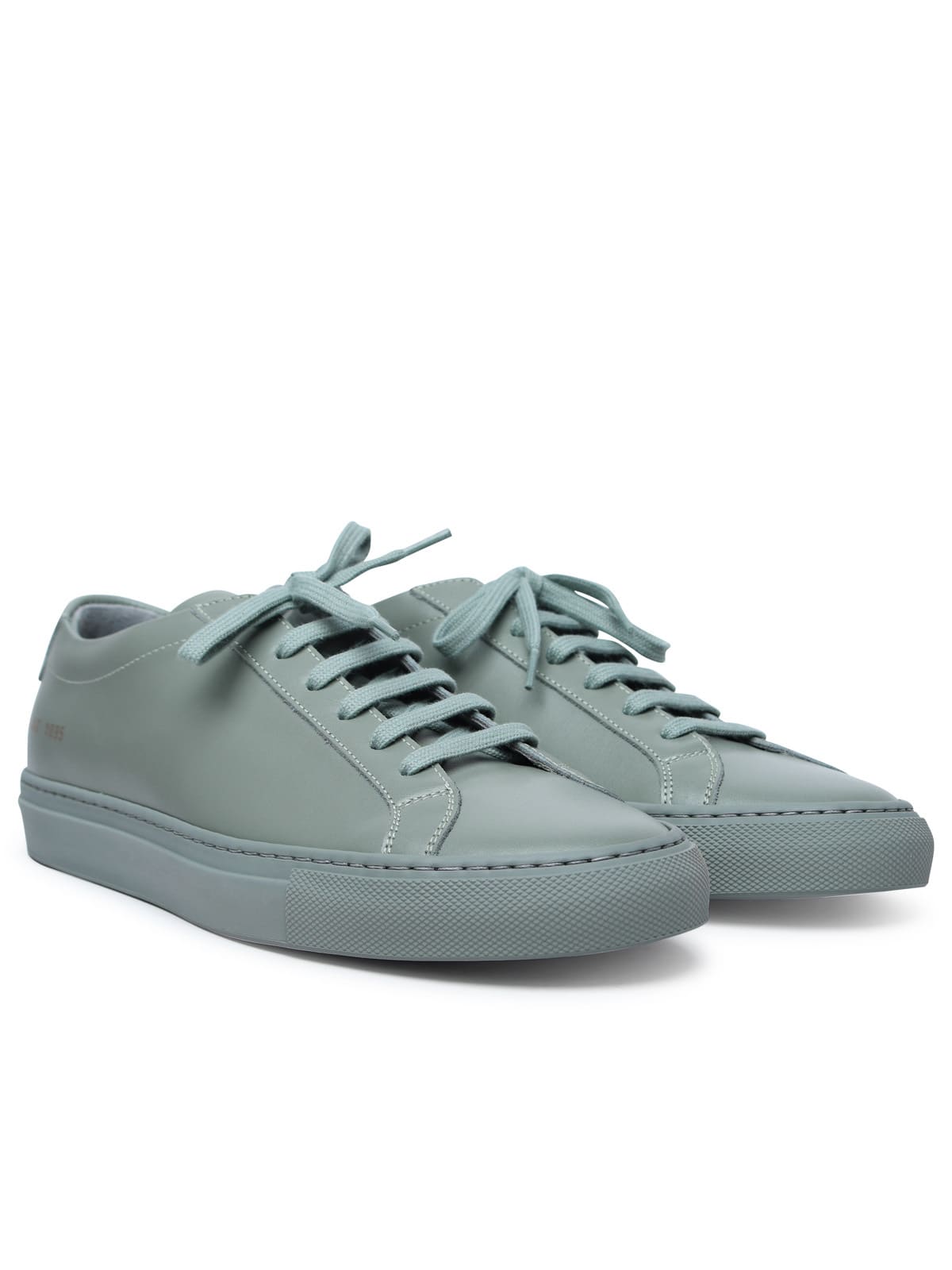Shop Common Projects Original Achilles Vintage Green Leather Sneakers