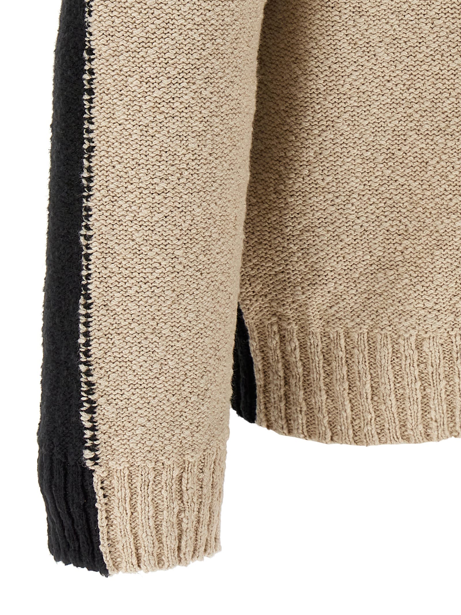 【送料&関税込】MM6 Maison Margiela Two-tone Sweater Mm6 Maison Margiela Mm6 By Maison Margiela Textured Two-tone