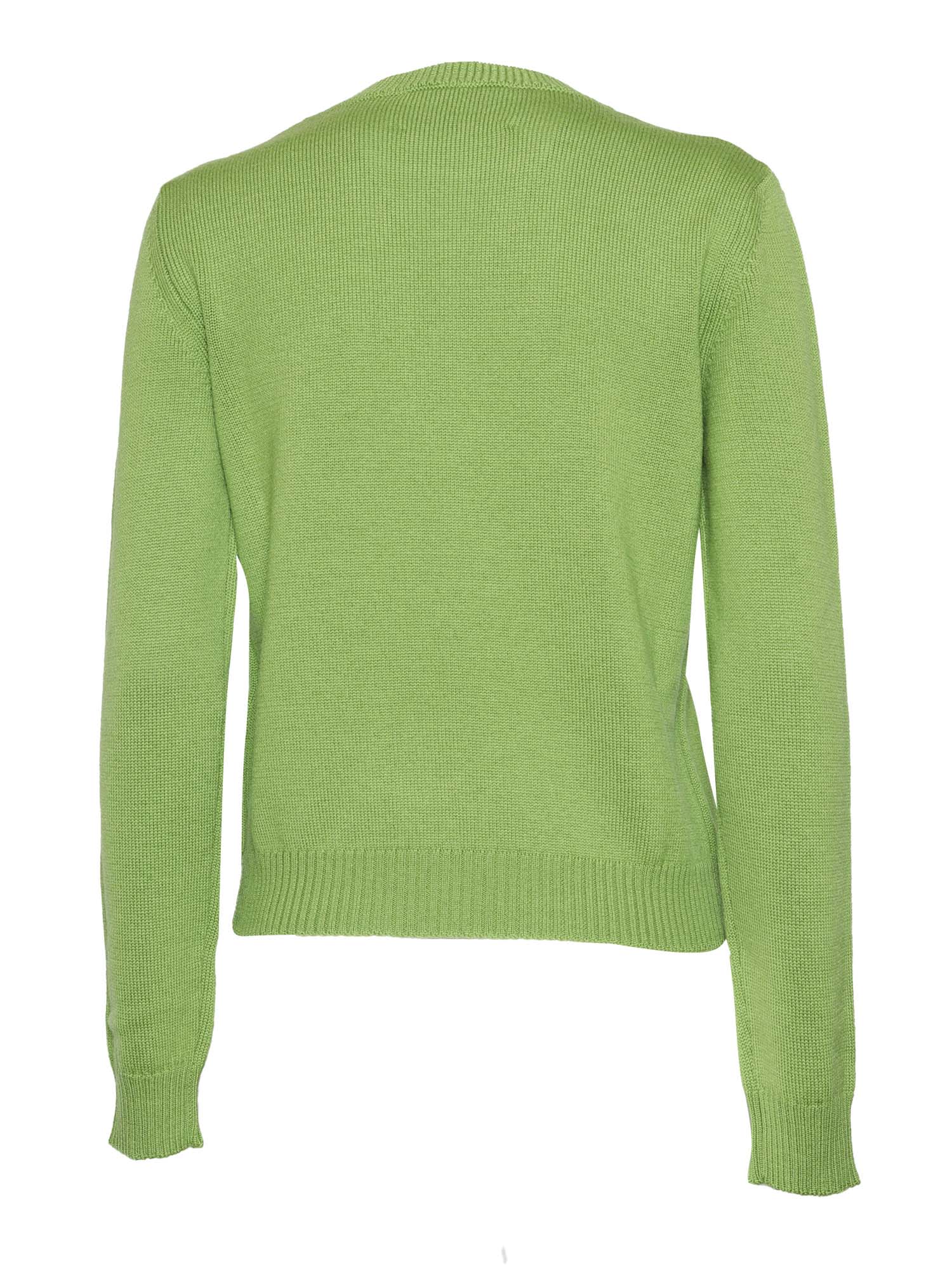 Shop Ballantyne R Neck Pullover In Green