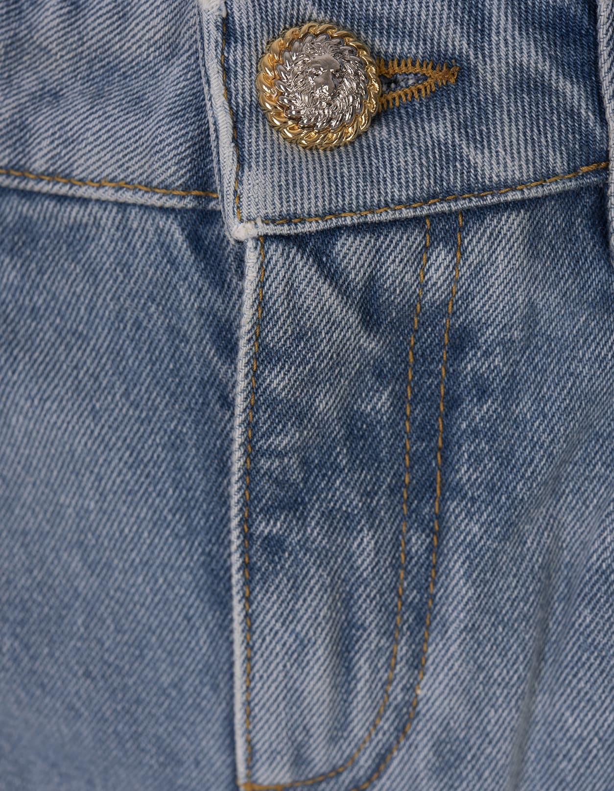 Shop Balmain Blue Denim Flare Jeans