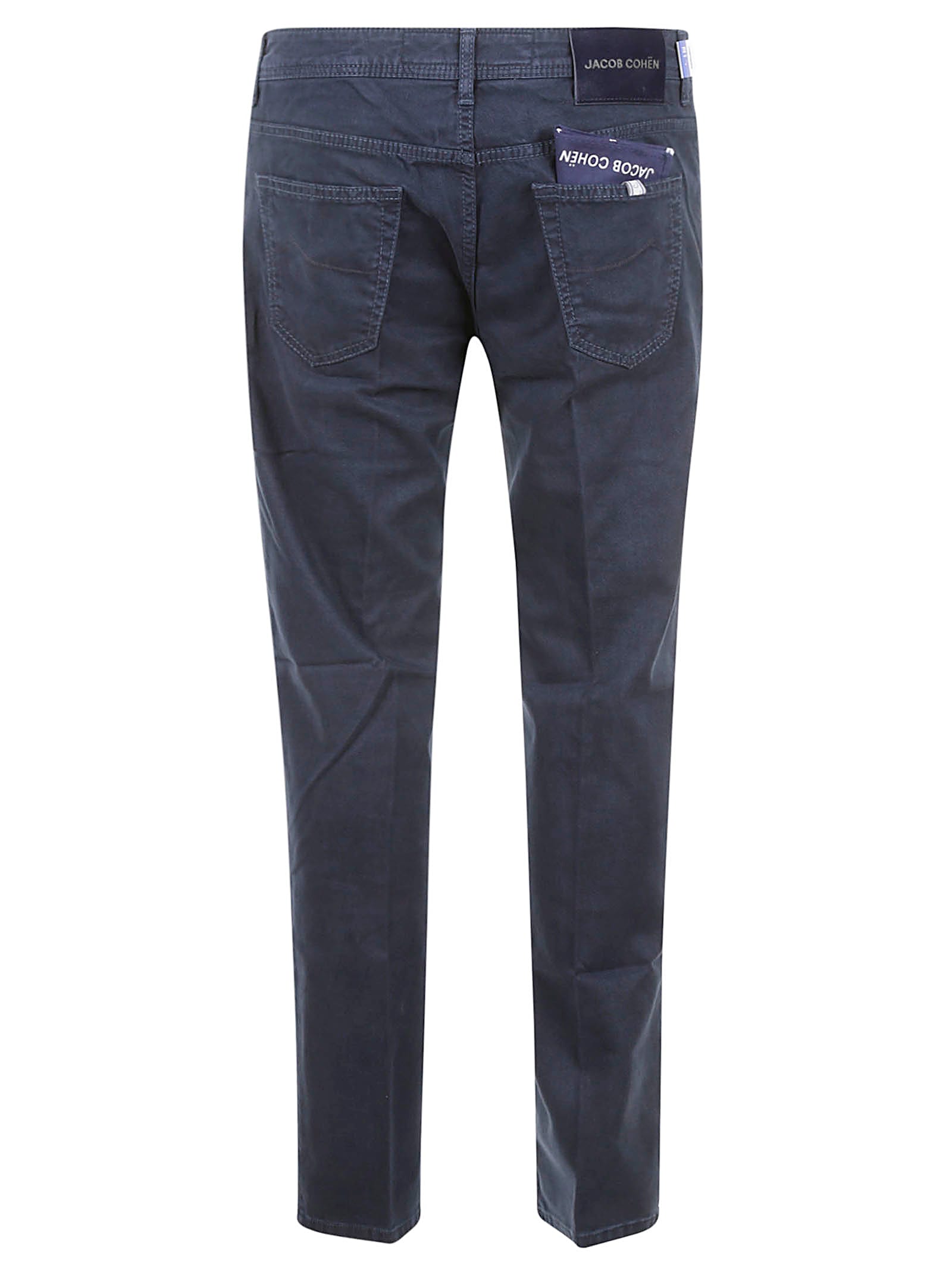 Shop Jacob Cohen Scott Slim Cropped Carrot Jeans In Blue