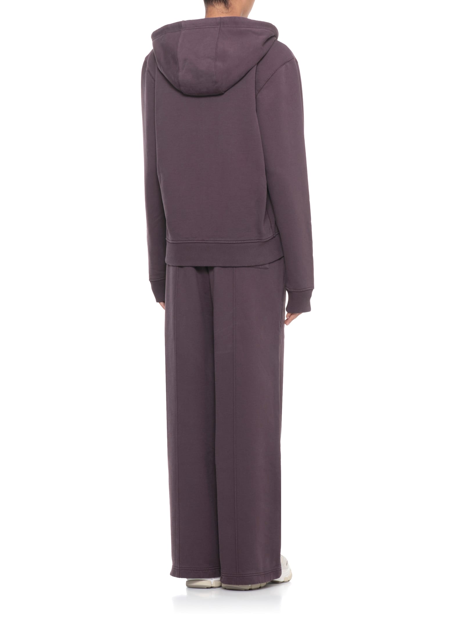 Casablanca Hooded Sweatshirt With Drawstring And Pockets In Purple