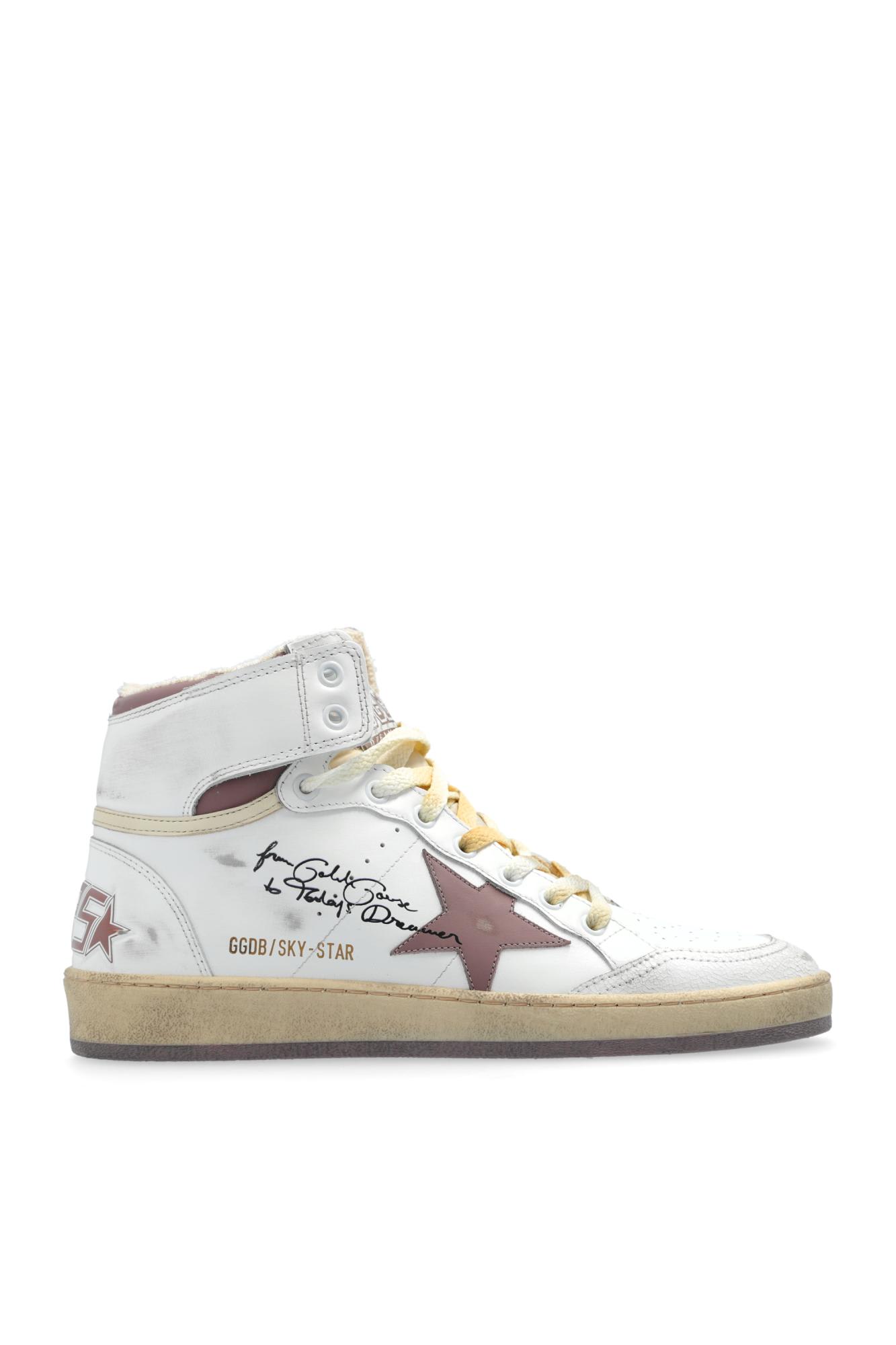 Shop Golden Goose Sneakers Sky Star In White/pink/beige