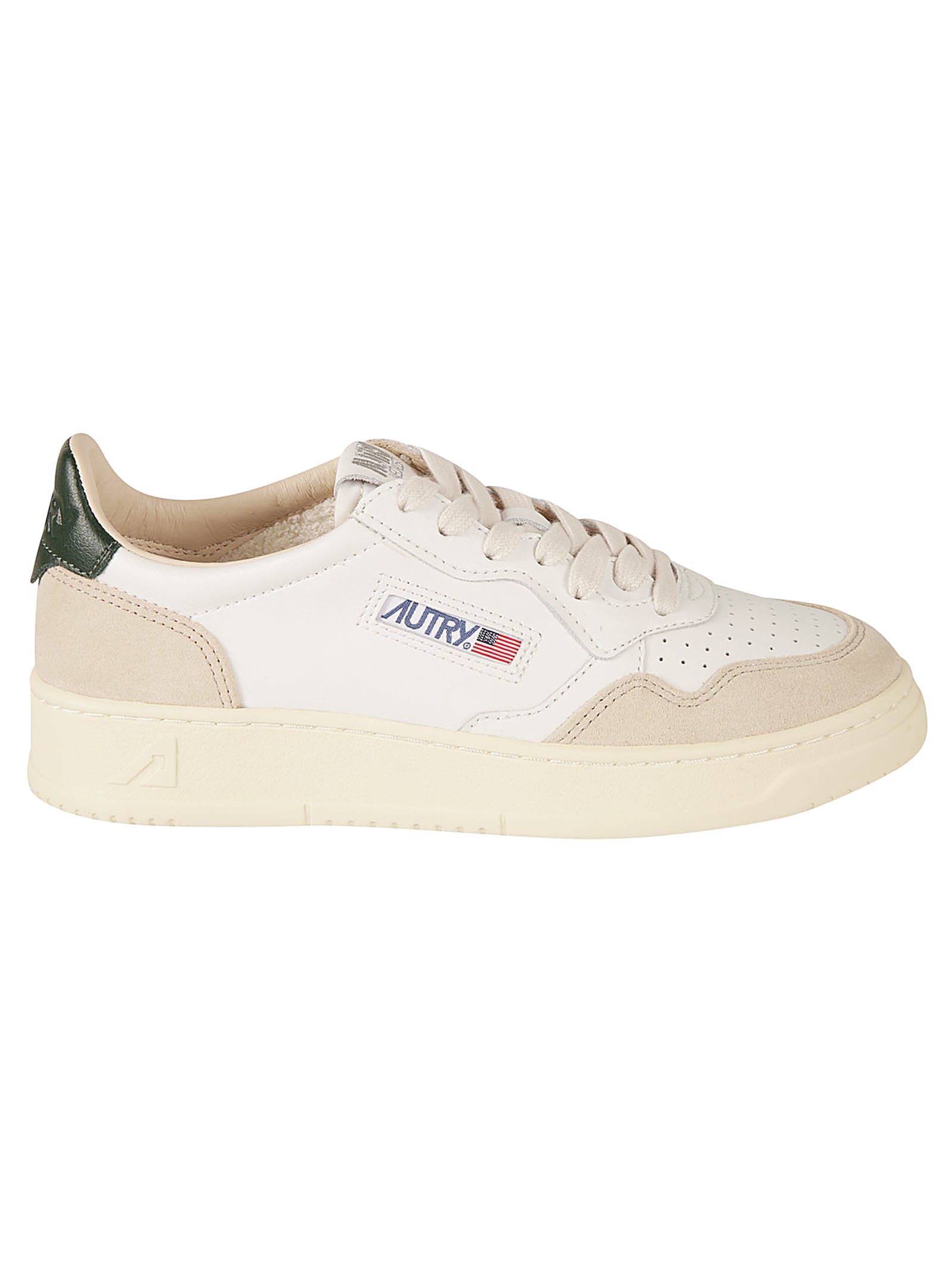 Shop Autry Medalist Low Sneakers In White/mount