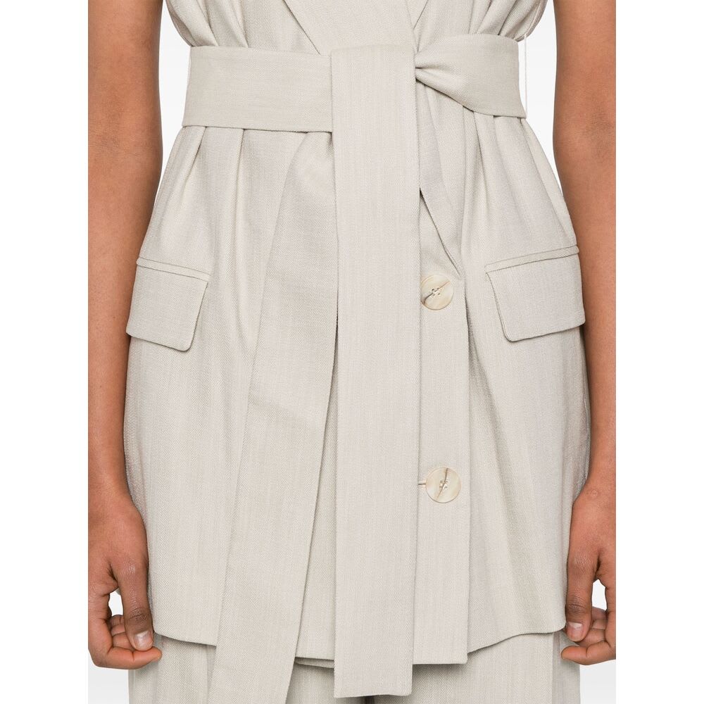 Camilla And Marc Waistcoat In Neutral