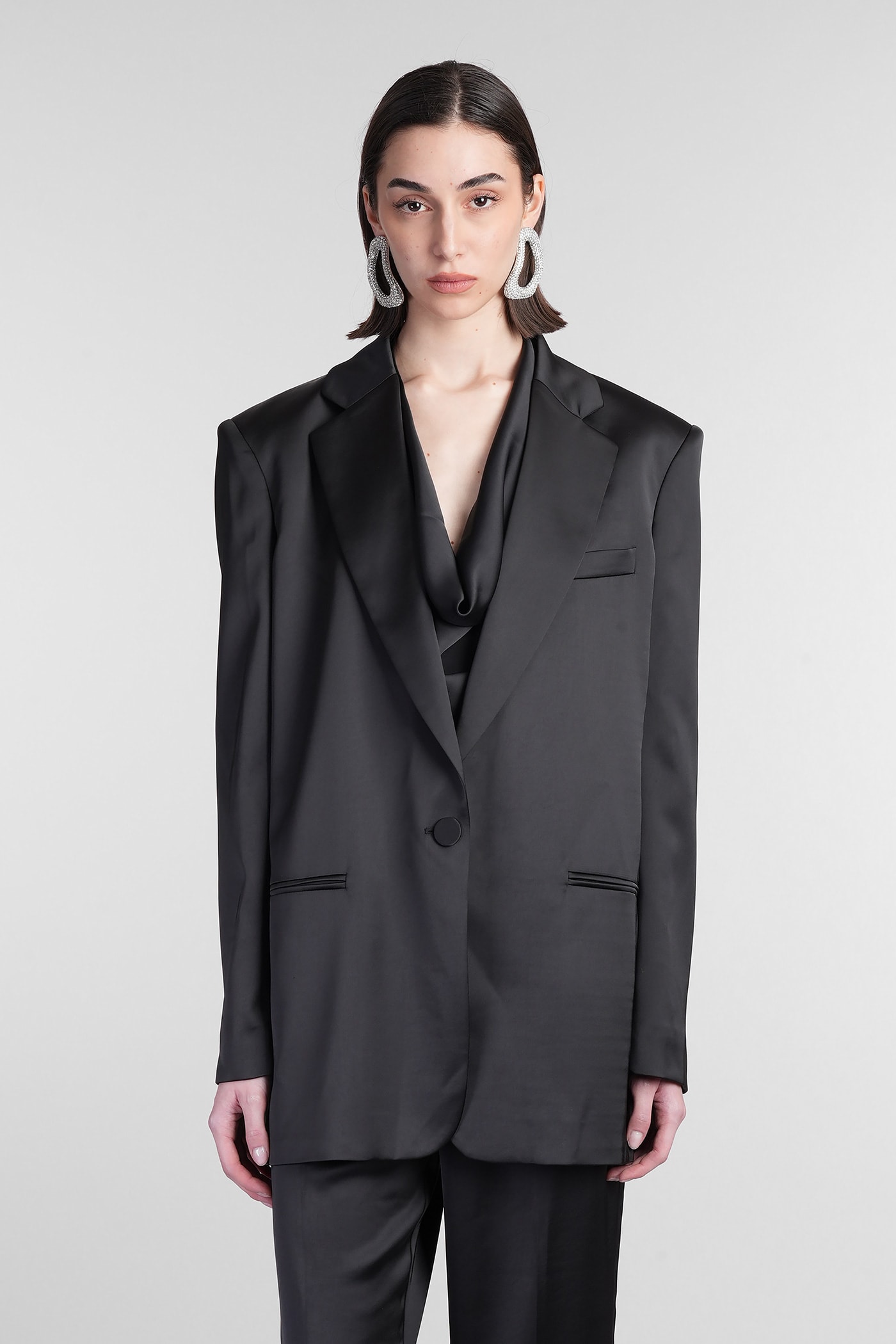 Guia Blazer In Black Polyester