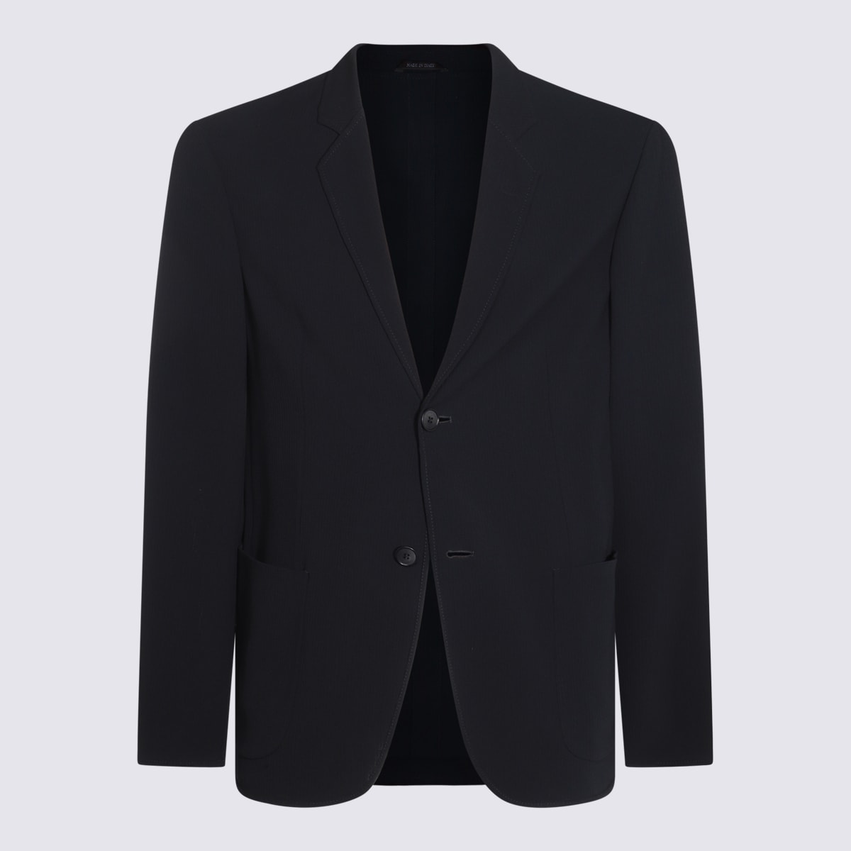 Dark Blue Virgin Wool Blazer