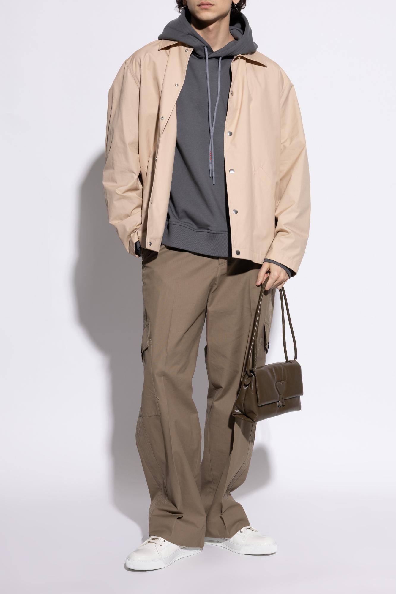 Lanvin Suede Sneakers In Ecru