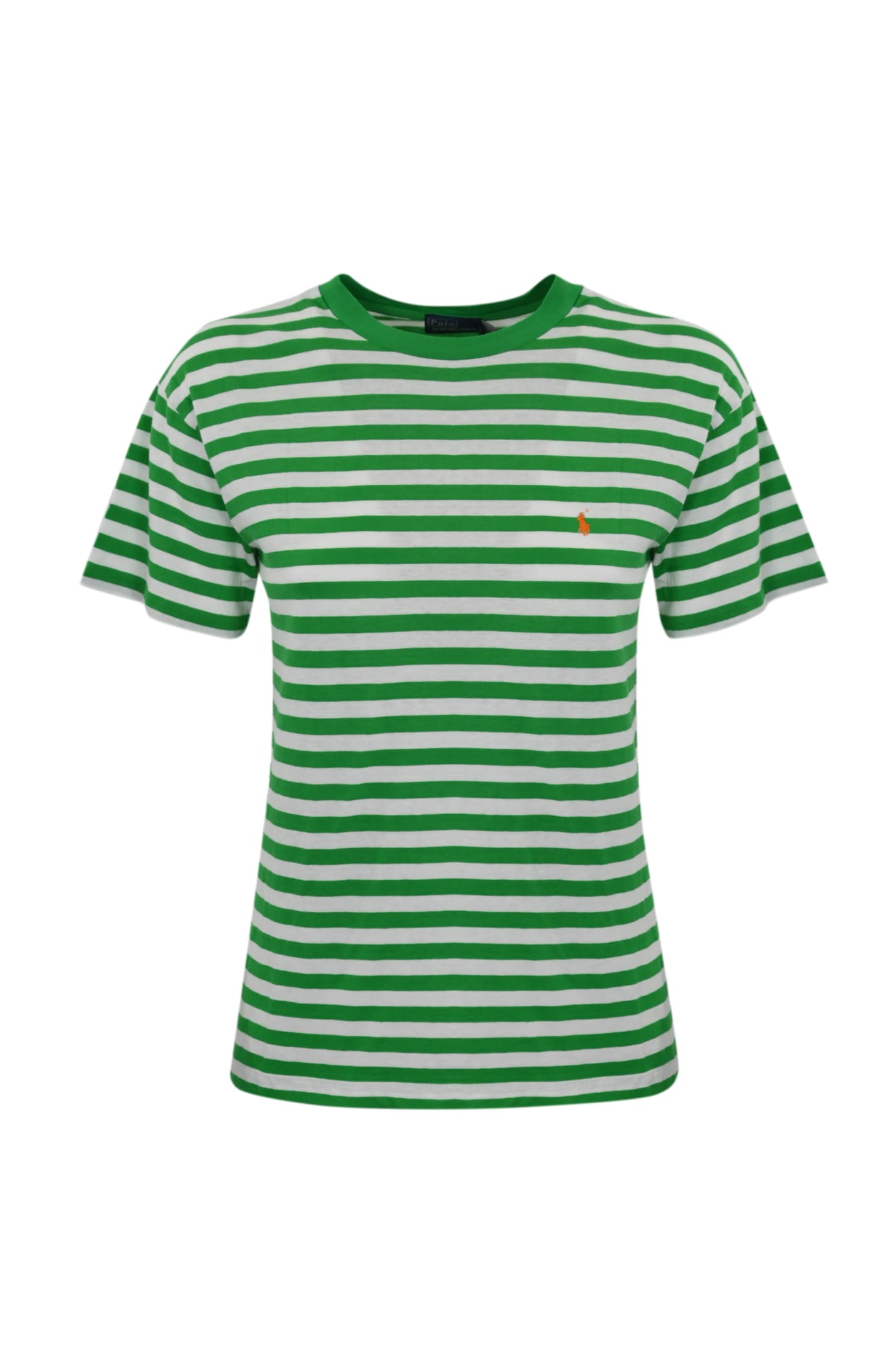 Polo Ralph Lauren Striped Cotton T-shirt In Multi
