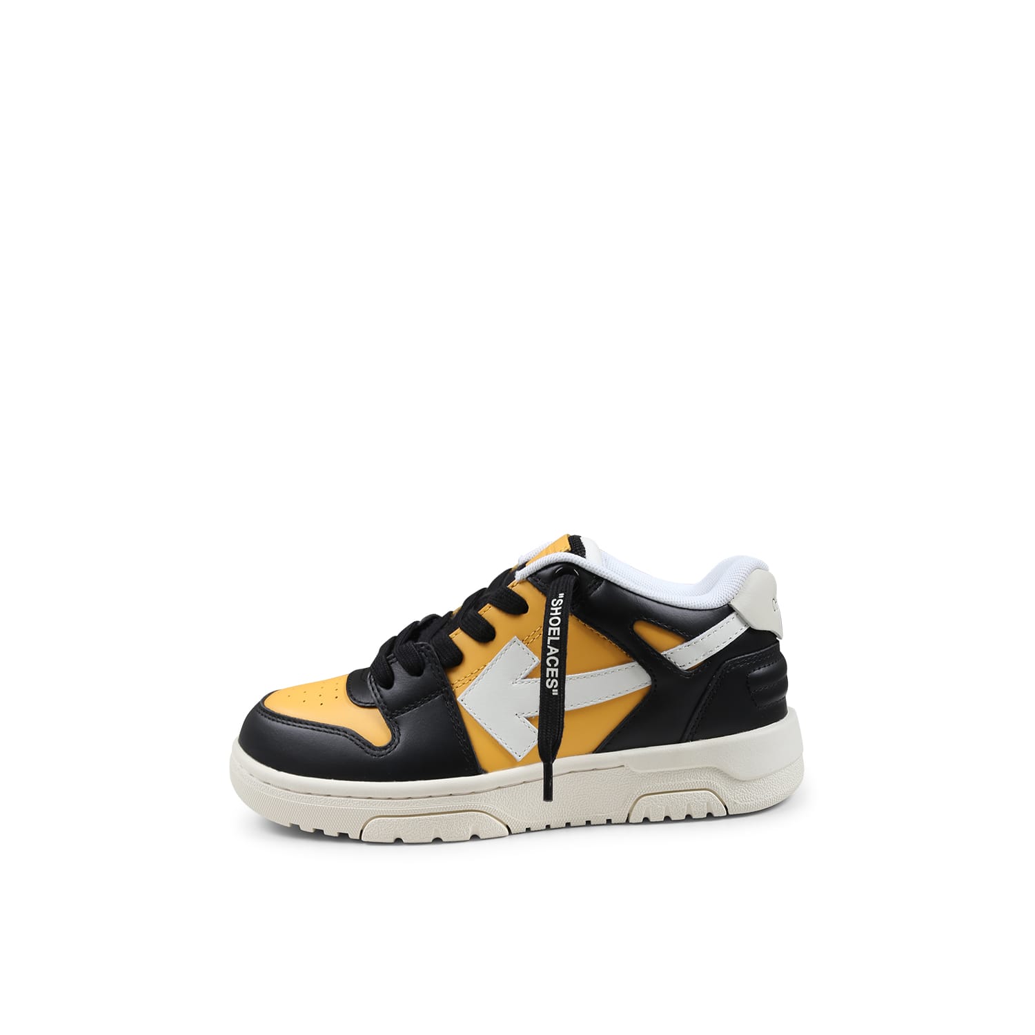 Off-white Yellow Sneakers For Boy With Arrow In Yellow