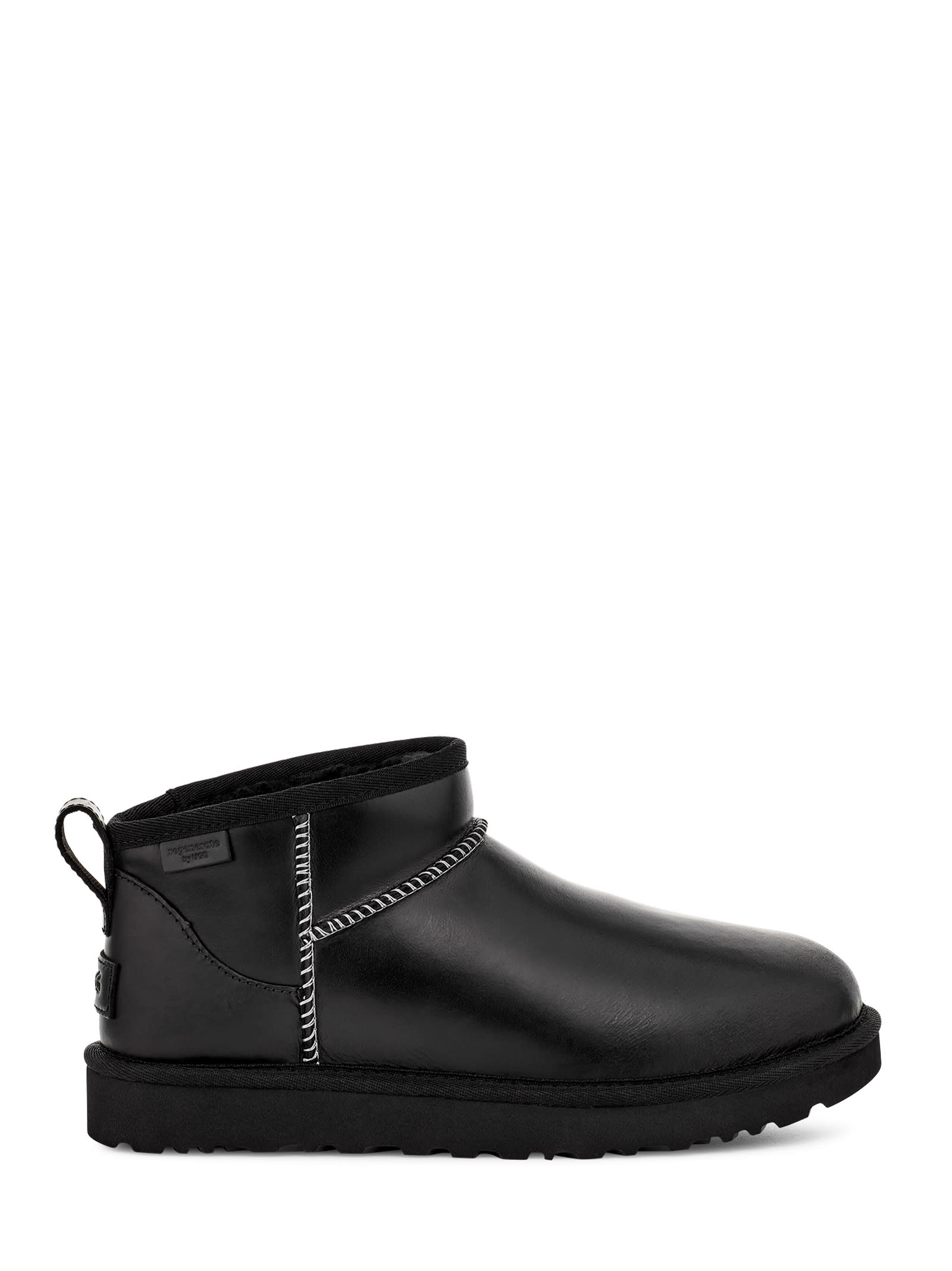Ugg W Classic Ultra Mini Ankle Boots In Black