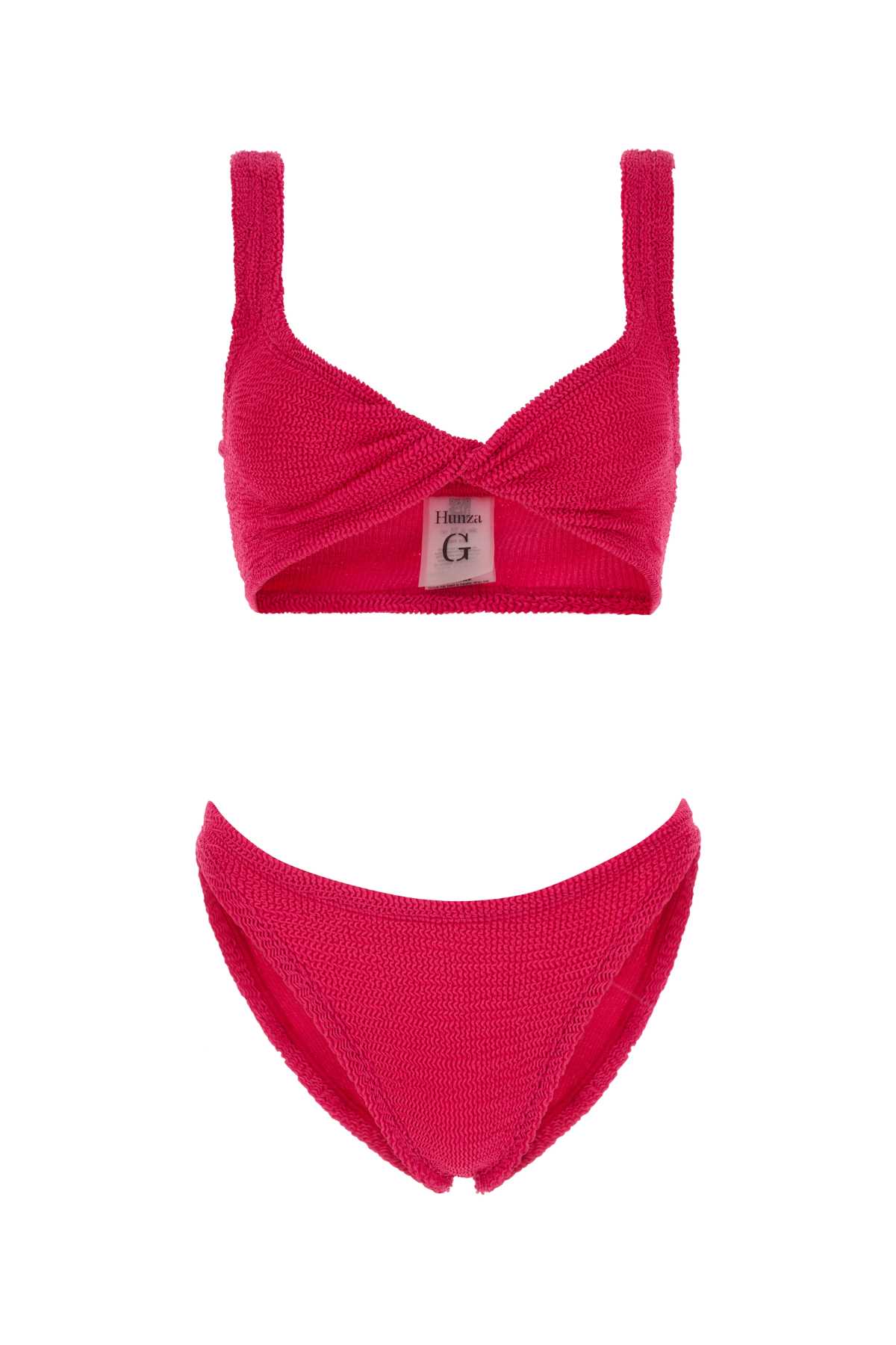 Fuchsia Stretch Nylon Juno Bikini