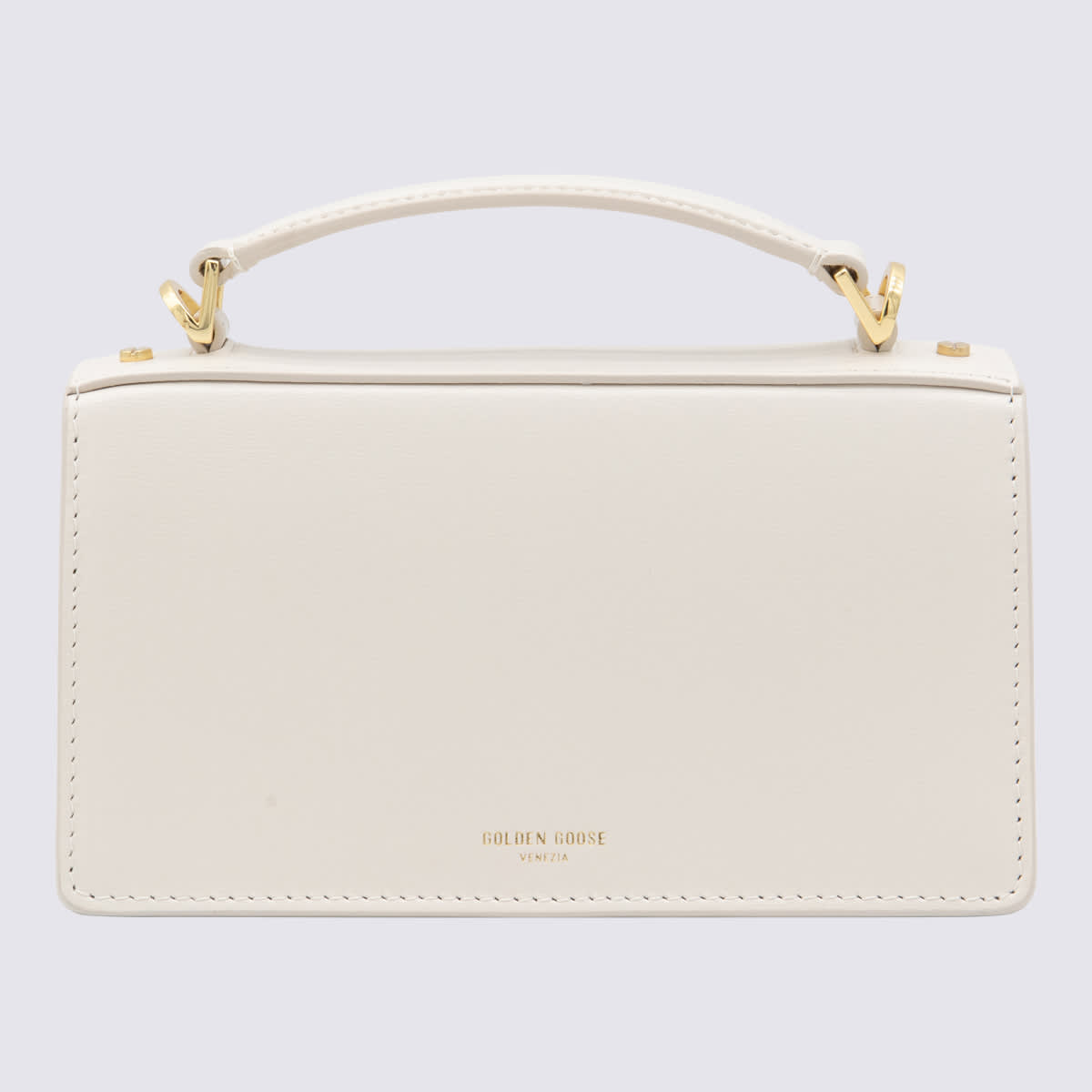 Shop Golden Goose White Leather Crossbody Bag