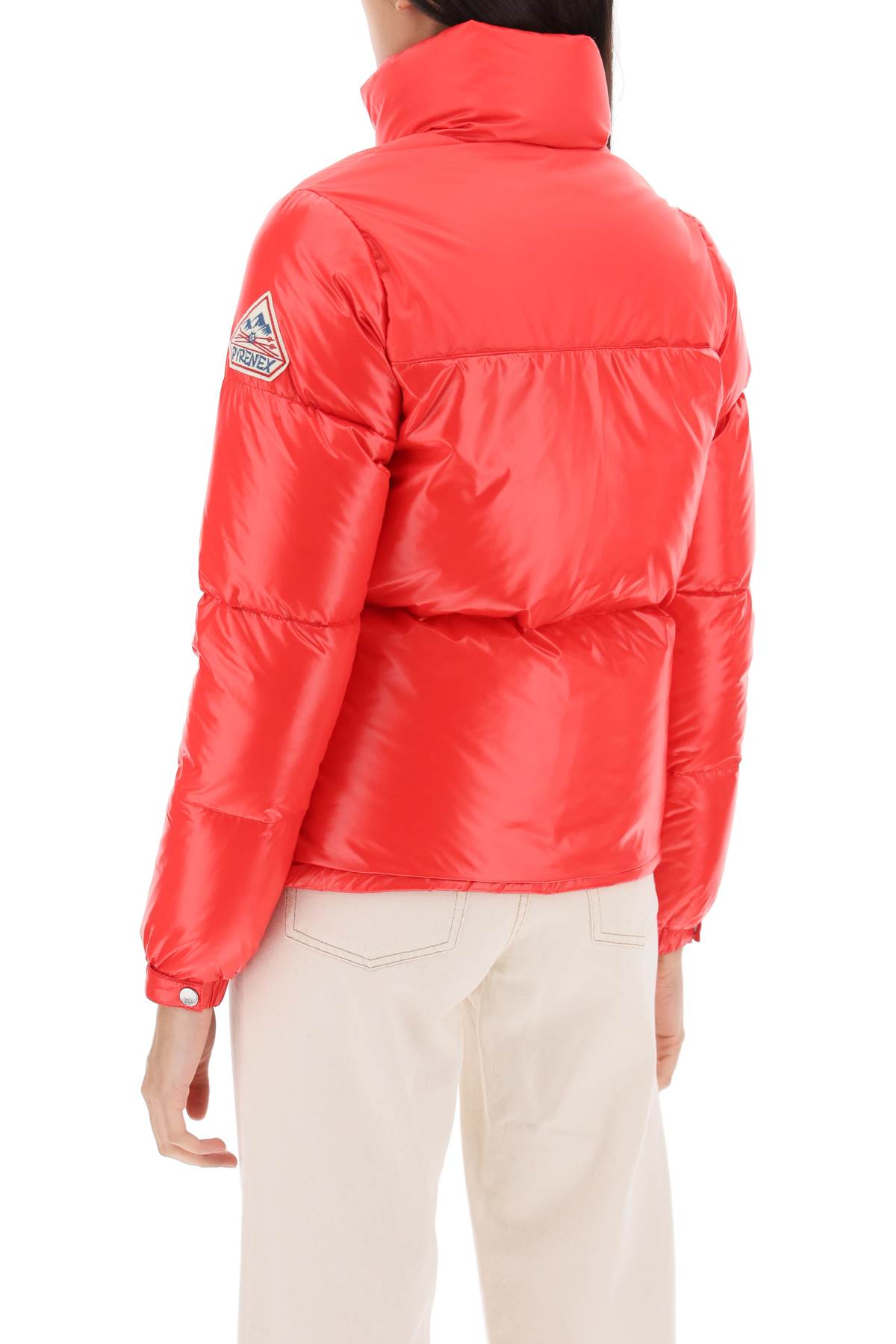 Shop Pyrenex Goldin 3 Short Down Jacket In Ribbon Red (red)