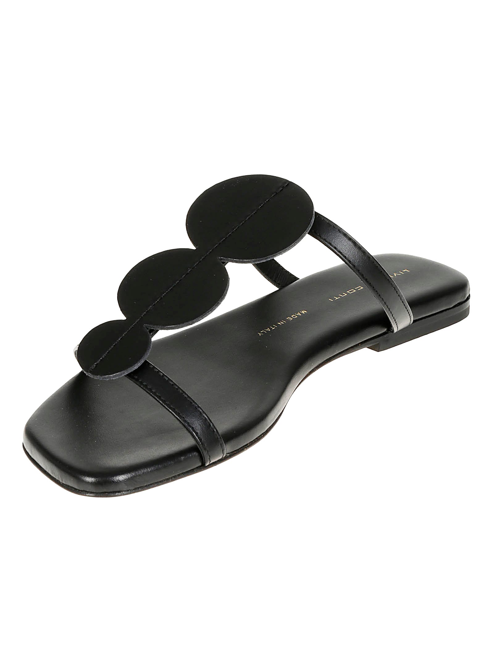 Liviana Conti Flat Mules Dots In Nero