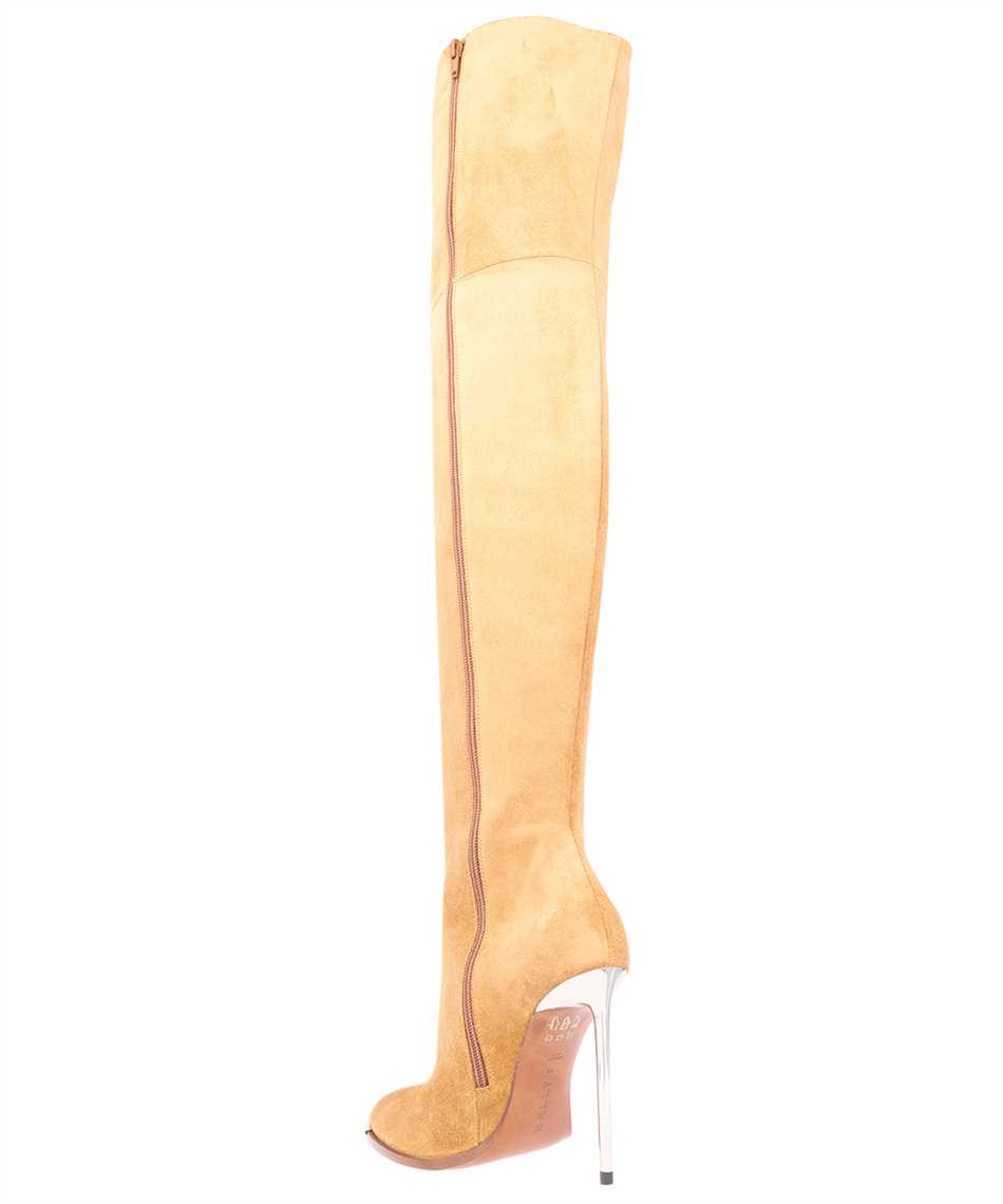 Shop Bally Stretch Suede Over The Knee Boots In Sand