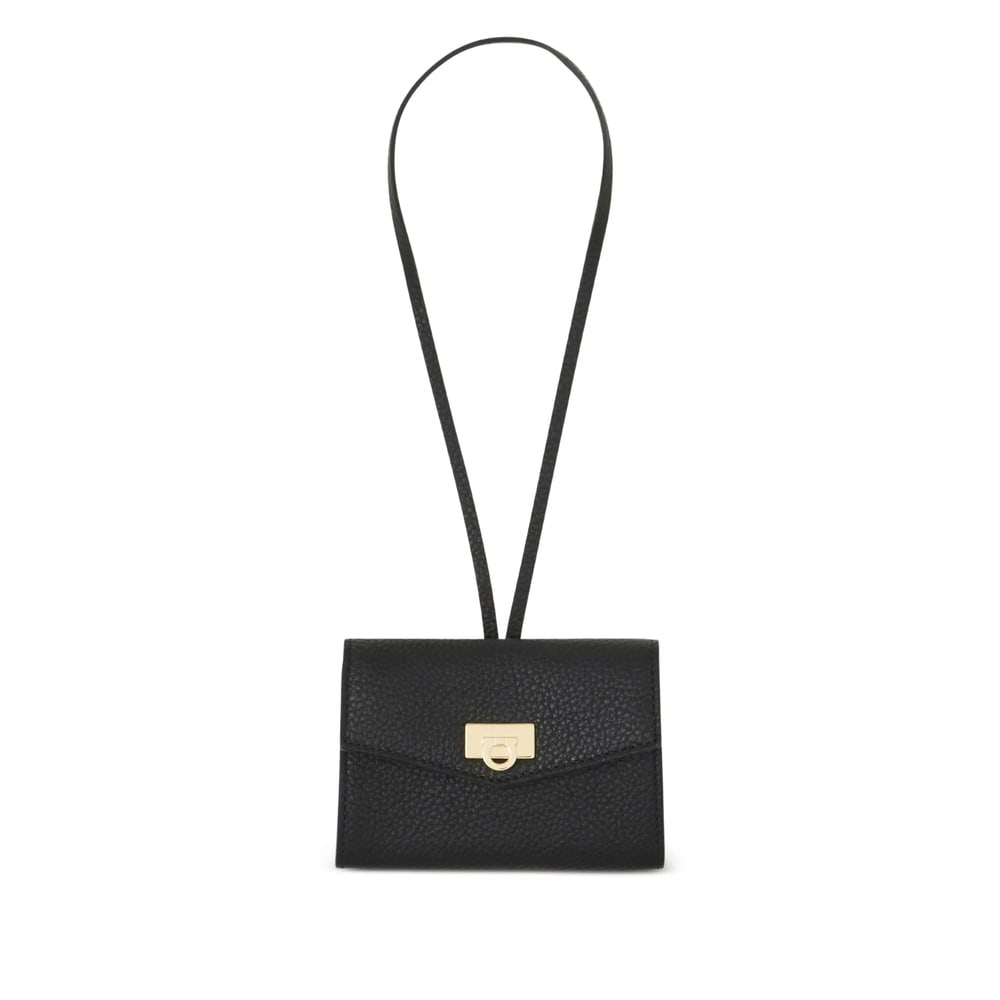 Ferragamo Keyring In Black