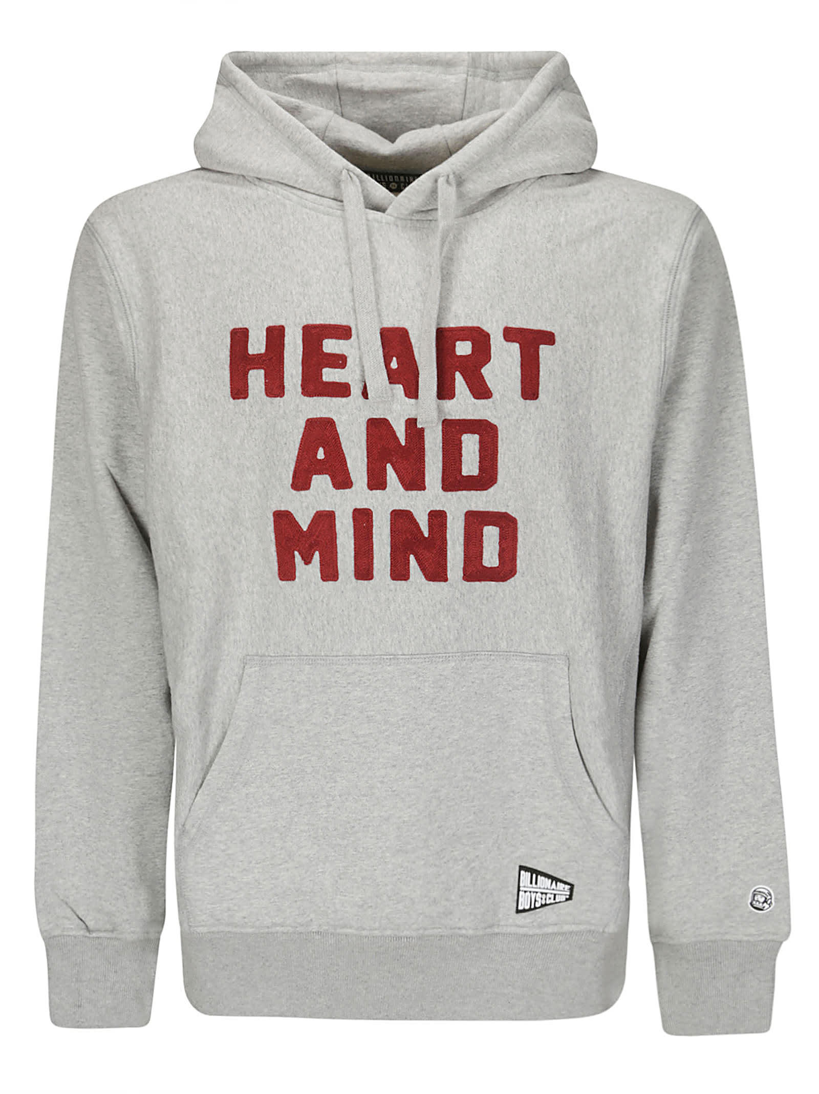 Shop Billionaire Boys Club Heart And Mind Popover Hood In Heather Grey