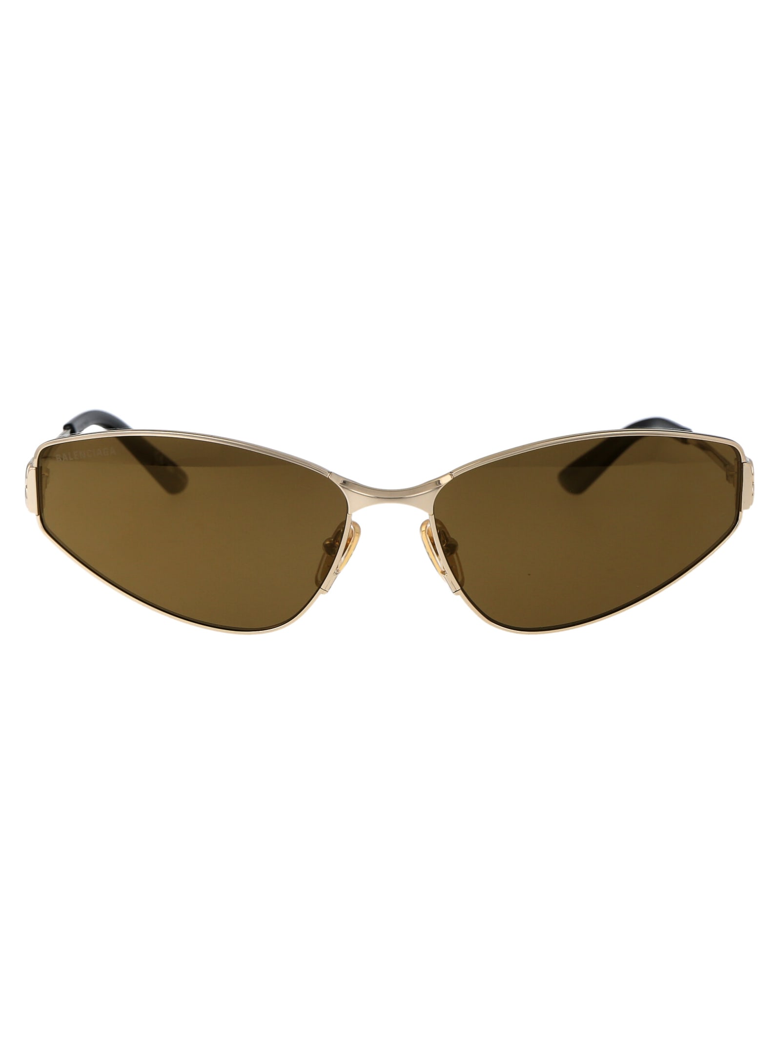 Shop Balenciaga Bb0335s Sunglasses In 003 Gold Gold Bronze