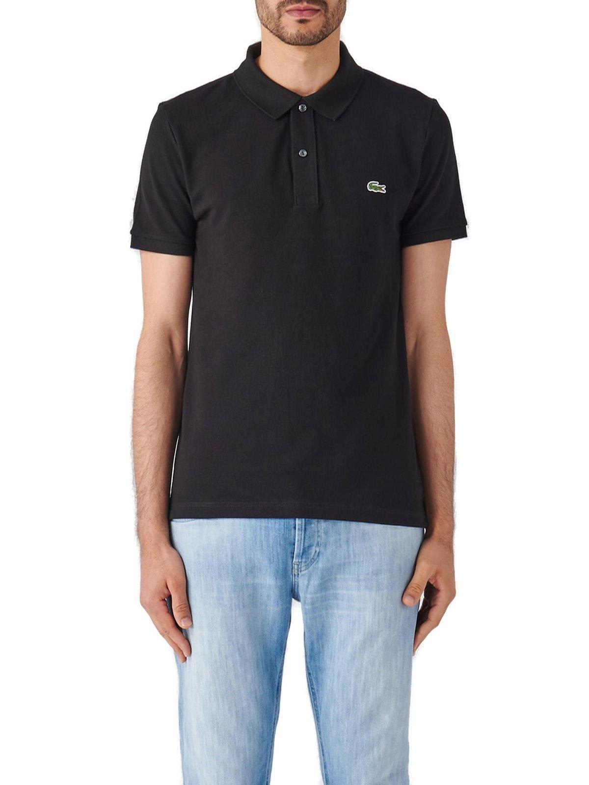 Shop Lacoste Original L.12.12 Short-sleeved Polo Shirt In Nero