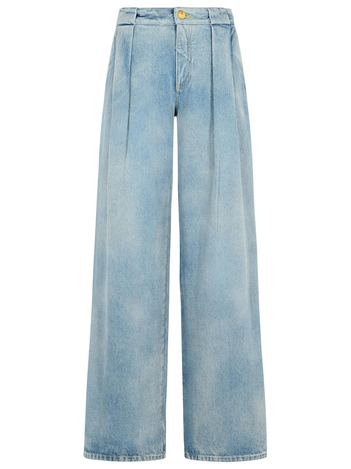 Shop Balmain Light Blue Denim Jeans