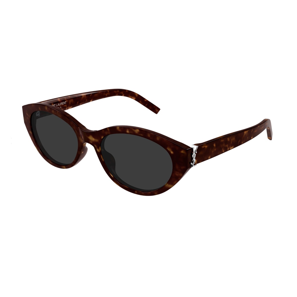 Saint Laurent Sl M148 Linea Monogram 002 Dark Havana Grey Sunglasses In Brown
