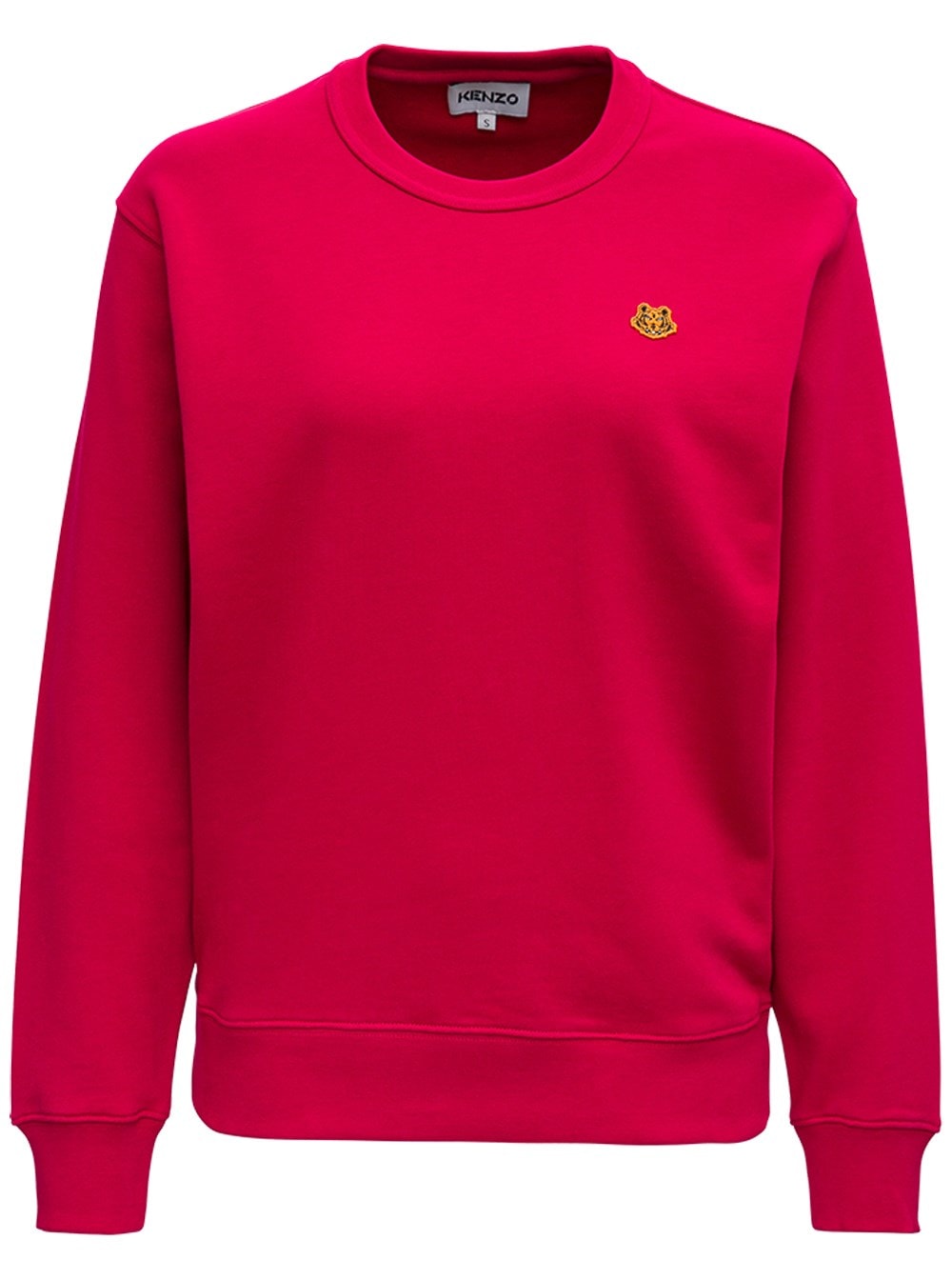 Kenzo Pink Jersey Sweatshirt With Logo Patch