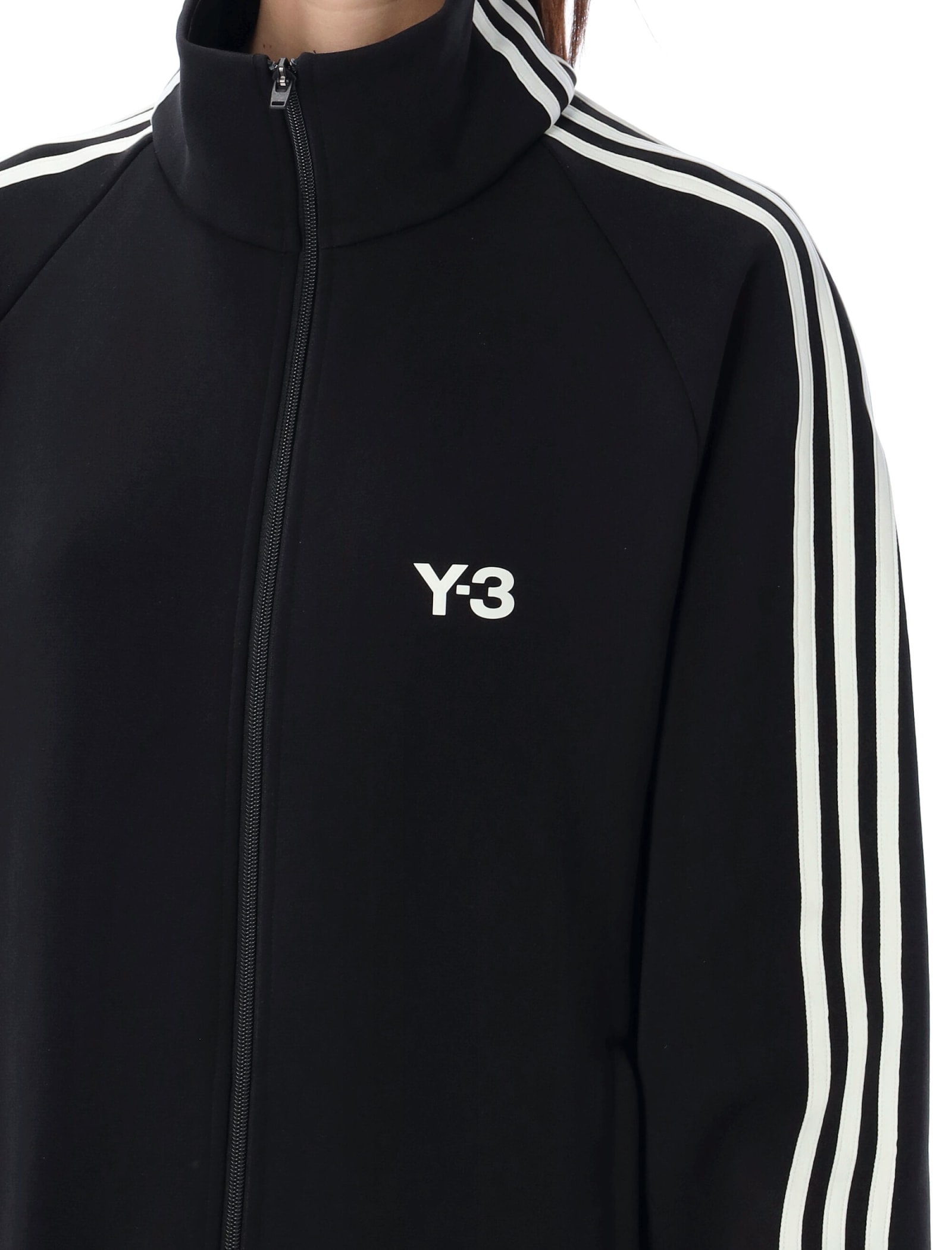Shop Y-3 Track Jacket 3 Stripes In Black