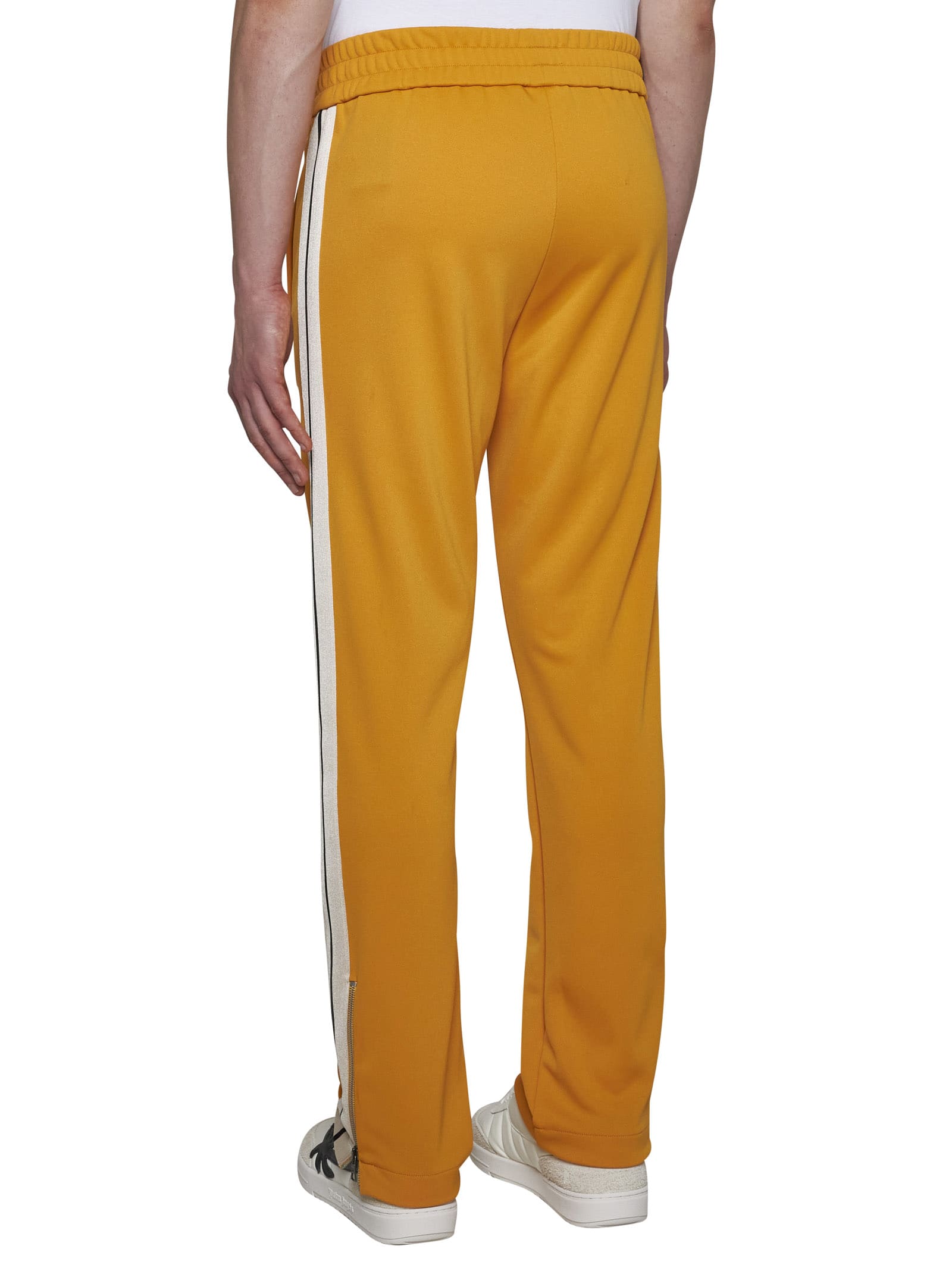 Shop Palm Angels Pants In Orange Off White