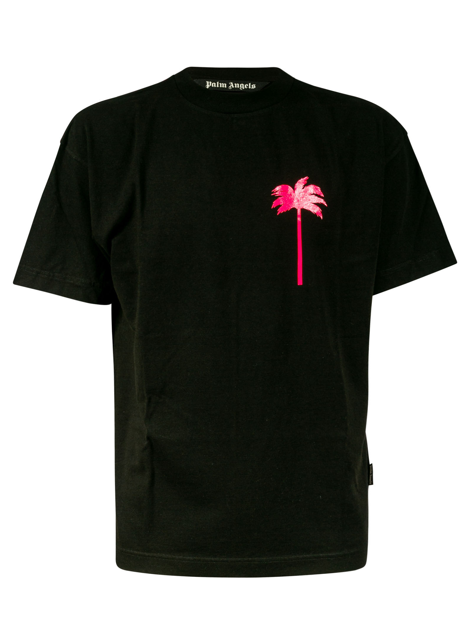 Saint Laurent Pxp Classic T-shirt In Black/fuchsia