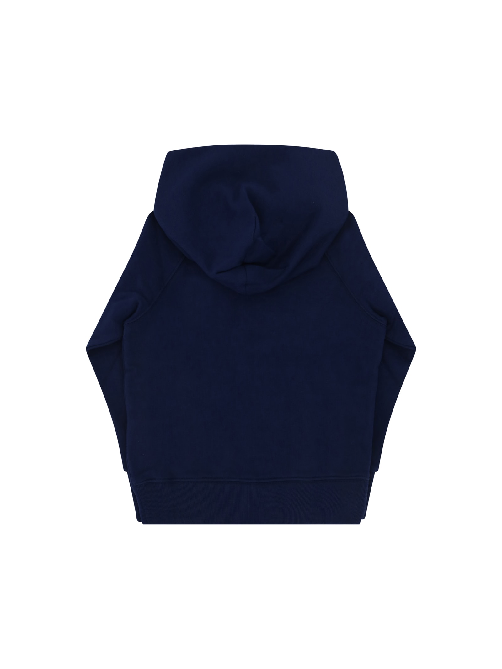 Shop Gucci Hoodie For Boy In Navy