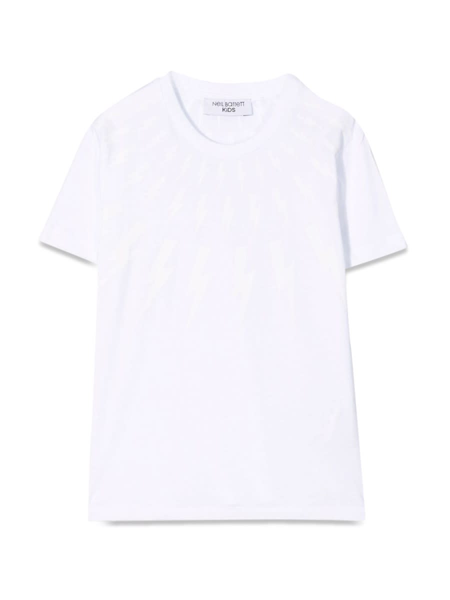 Shop Neil Barrett T-shirt Jersey In White