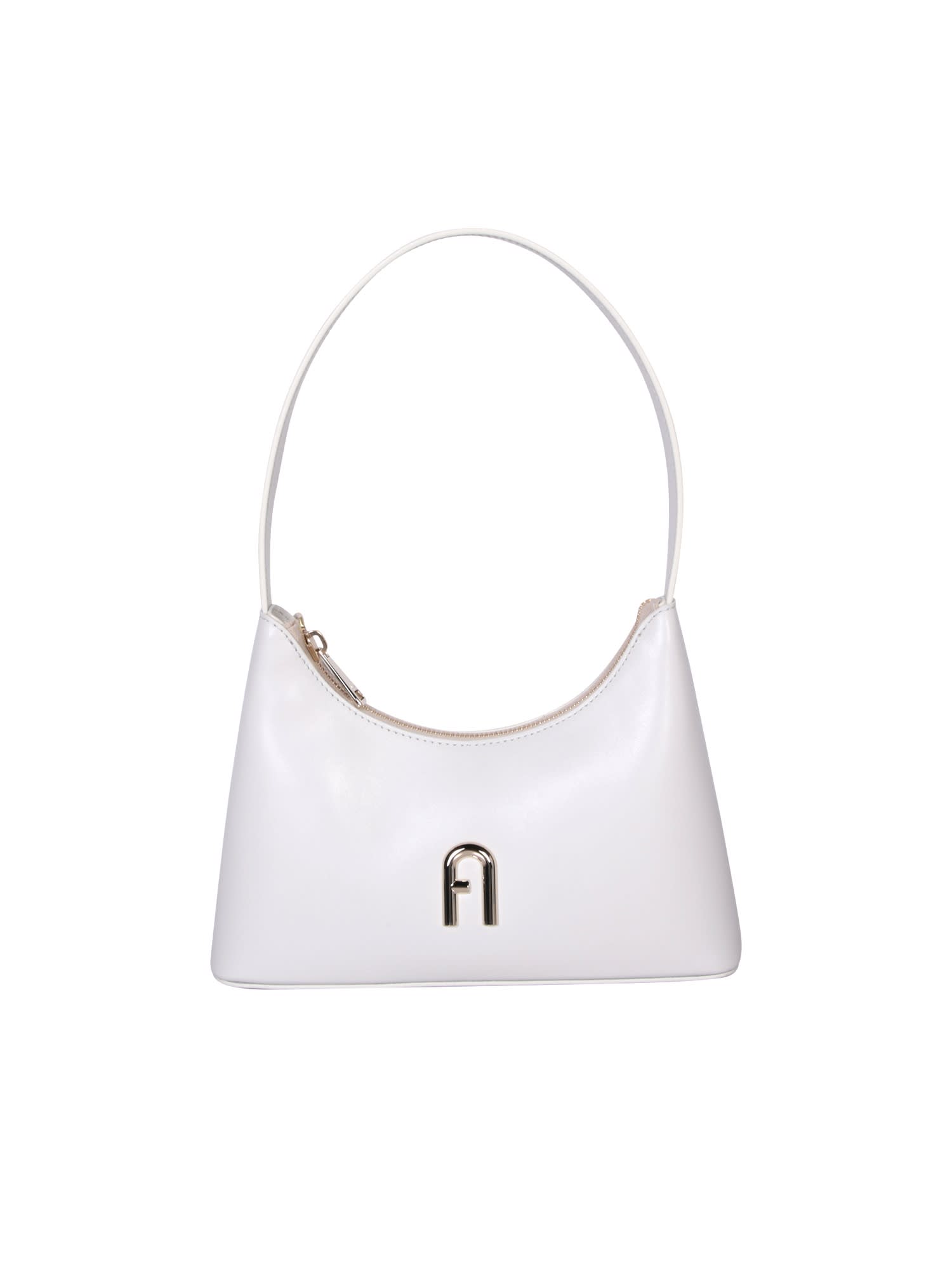 Furla Diamante Mini Marshmallow White Handbag