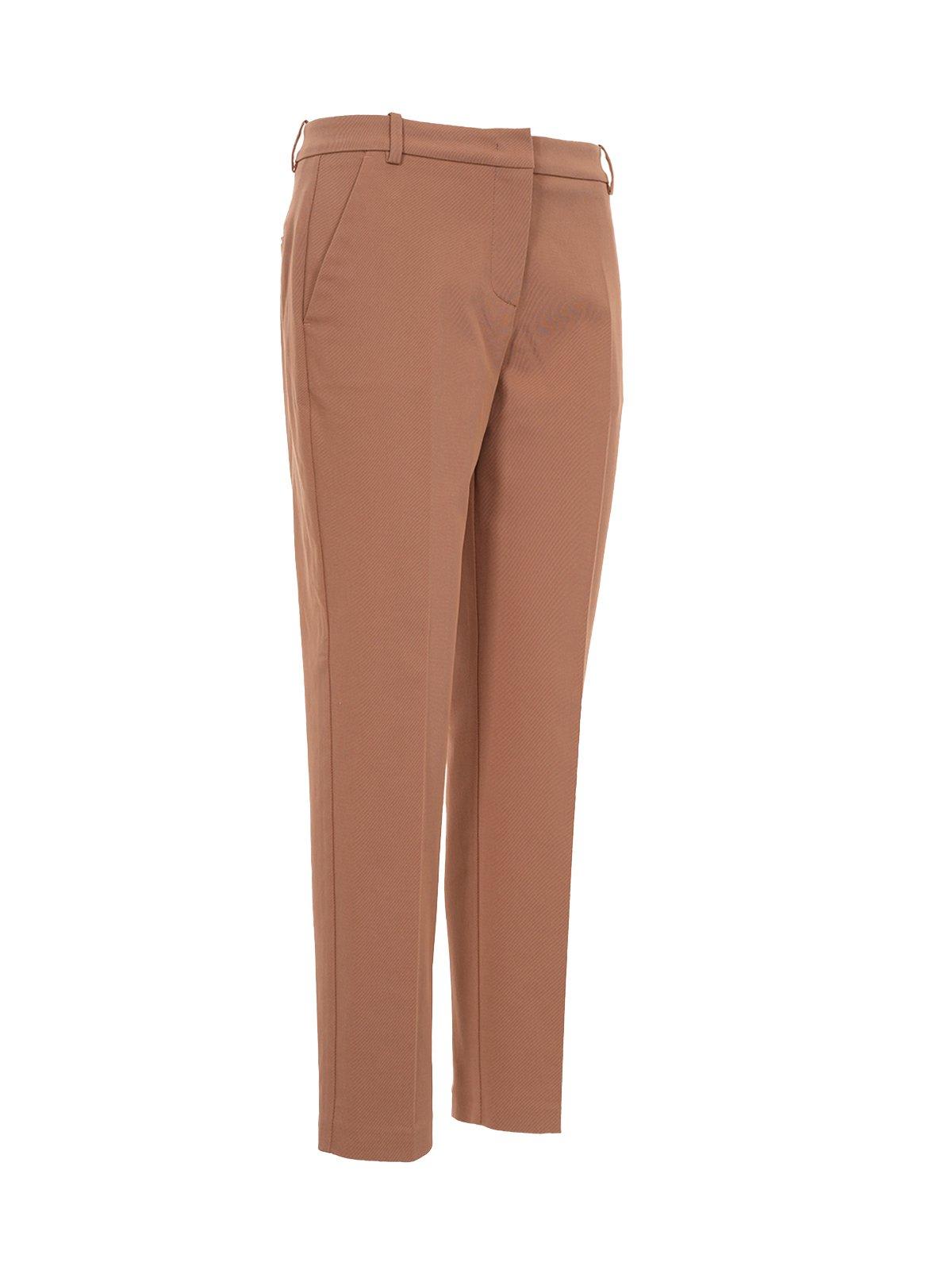 Shop Pinko Straight-leg Trousers In Brown