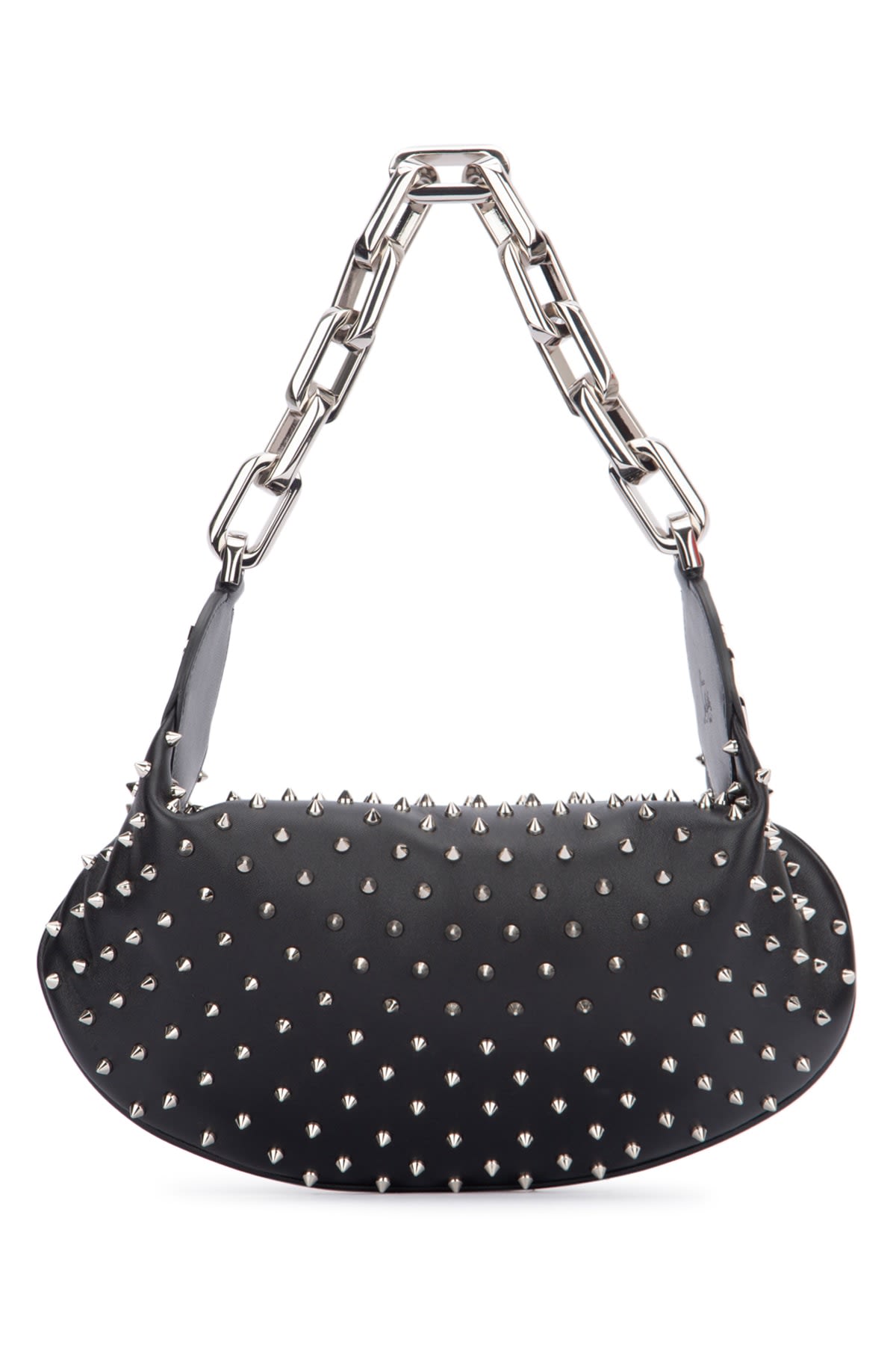 Shop Christian Louboutin Borsa In Blacksilversilver