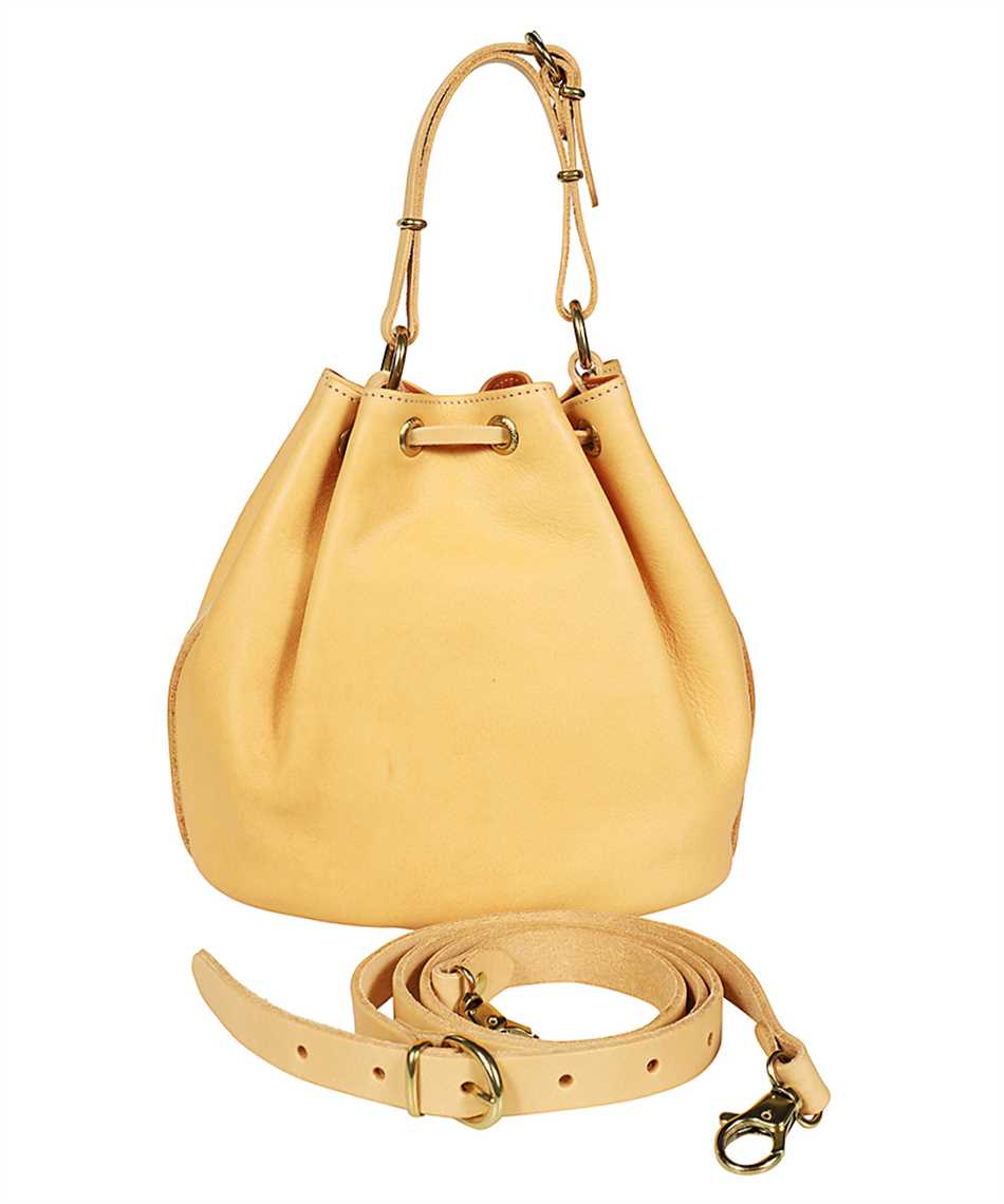 Il Bisonte Leather Bucket Bag In Sand