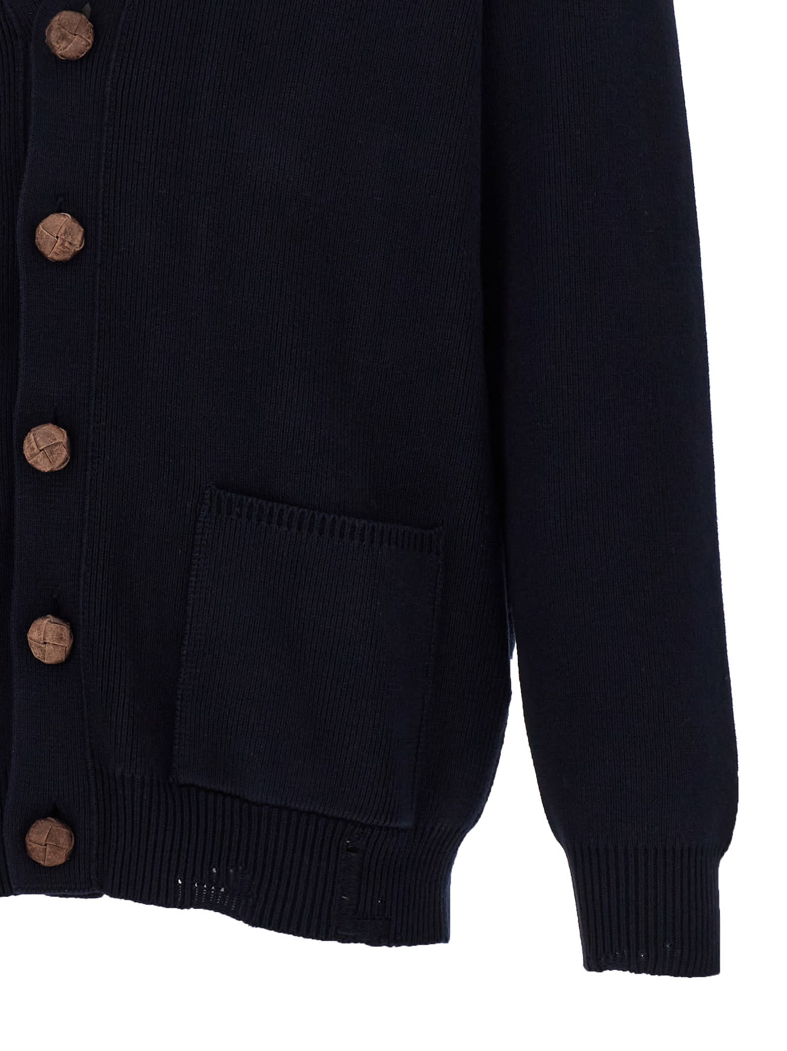 Shop Golden Goose Daniel Cardigan In Blue