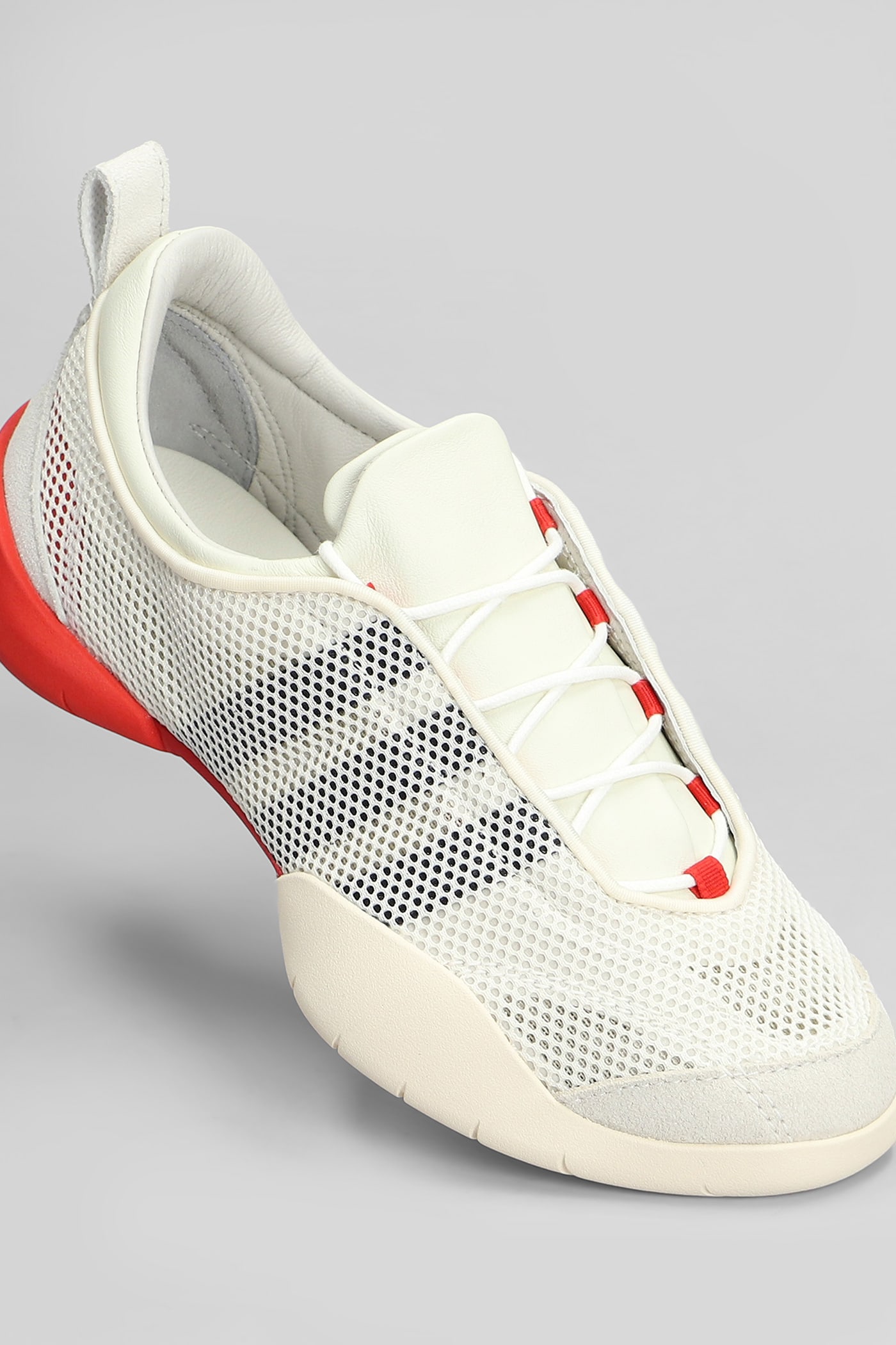 Y-3 Regu Sneakers In Beige Leather And Fabric In Beige