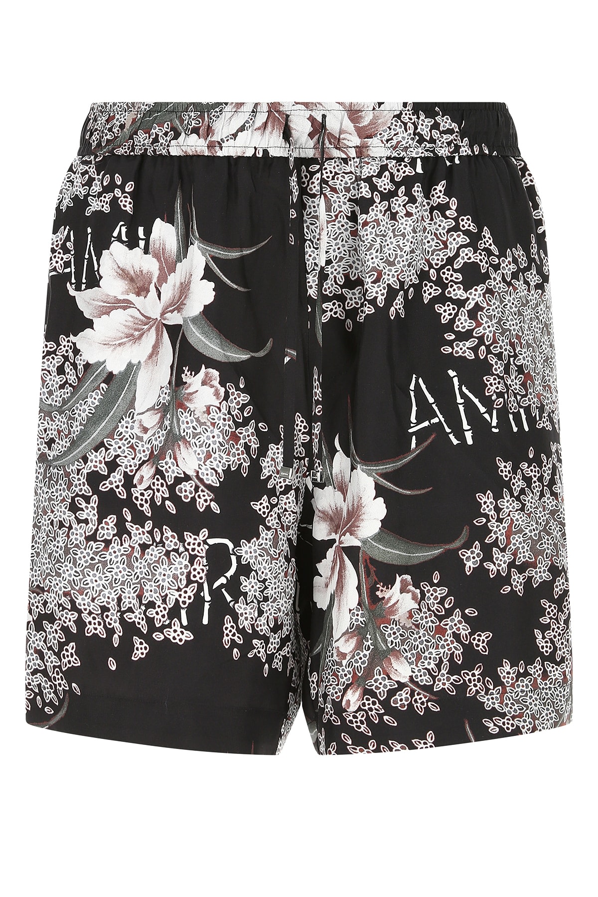 Amiri Men Printed Silk Bermuda Shorts In Black