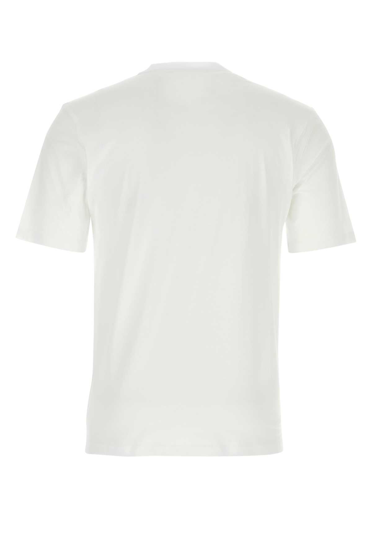 Moschino White Cotton T-shirt In 1001