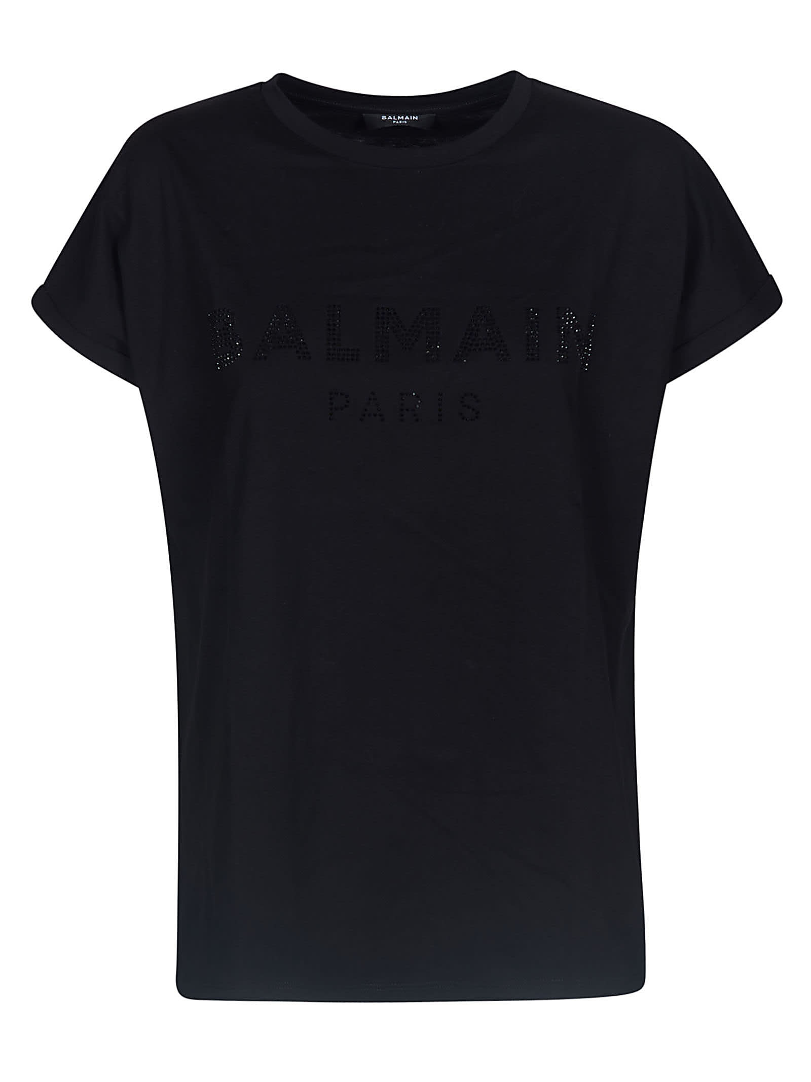 Balmain Beaded Logo T-shirt