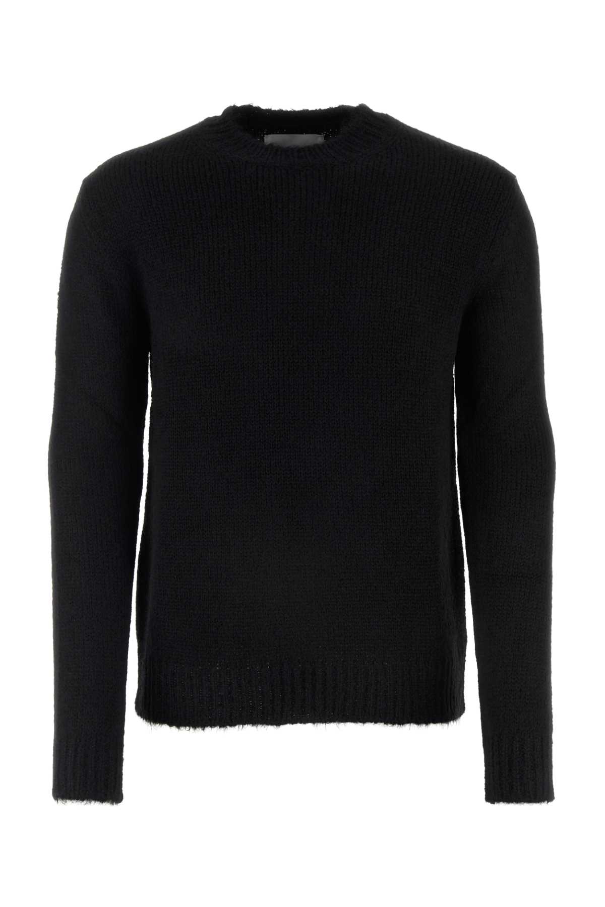 Jil Sander Black Alpaca Blend Sweater