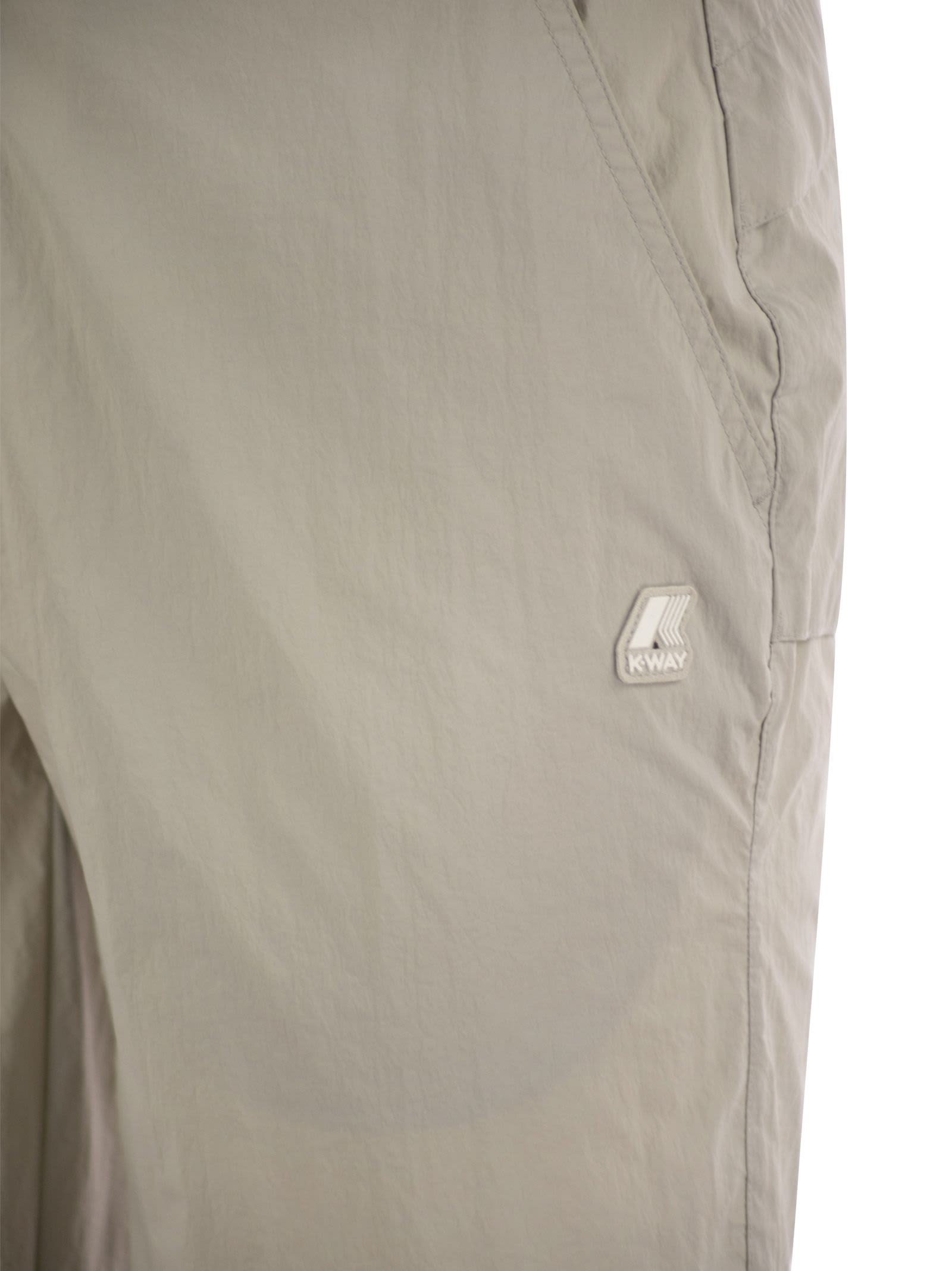 K-way Remisen - Shorts In Technical Fabric In Beige