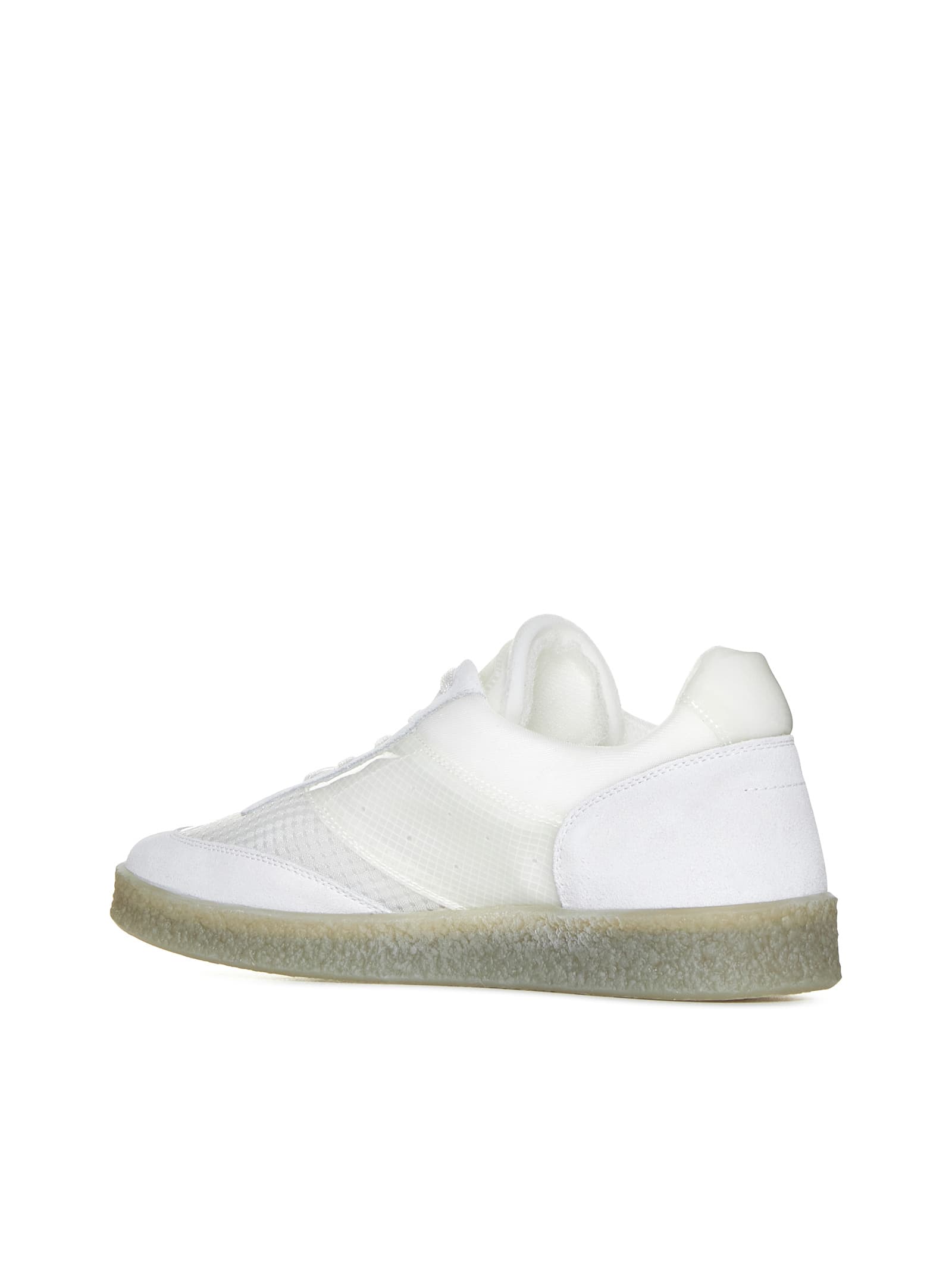 Shop Mm6 Maison Margiela Sneakers In White Sand