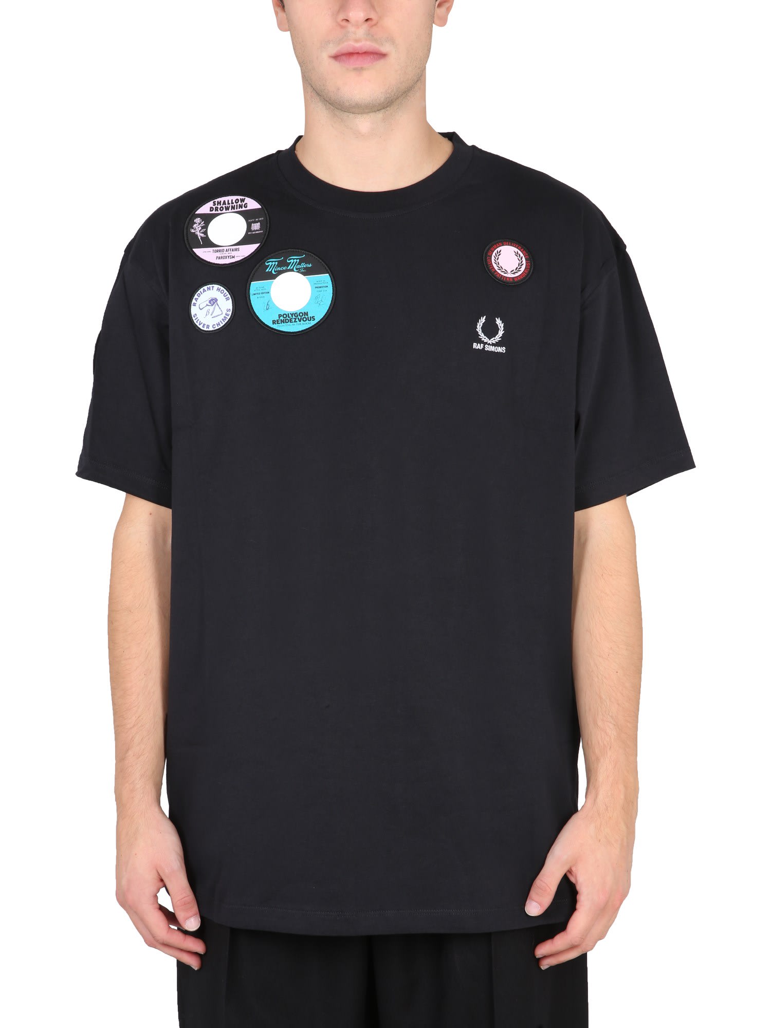Fred Perry by Raf Simons Oversized T-shirt With Patch