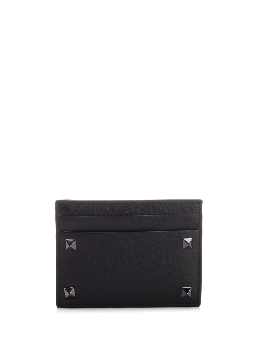 Valentino Rockstud Card Men's Holder In Black